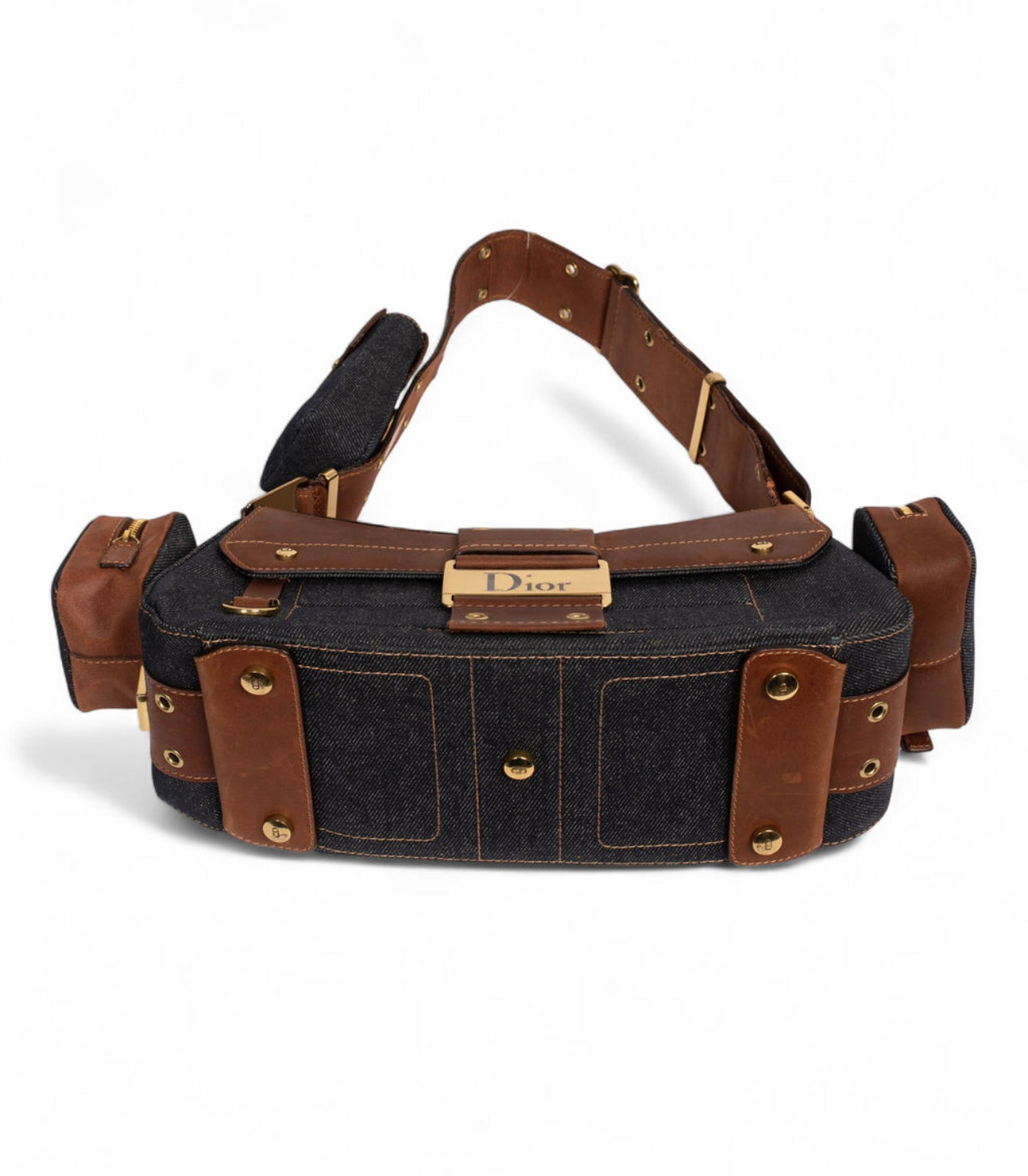 COLUMBUS DENIM & LEATHER BAG