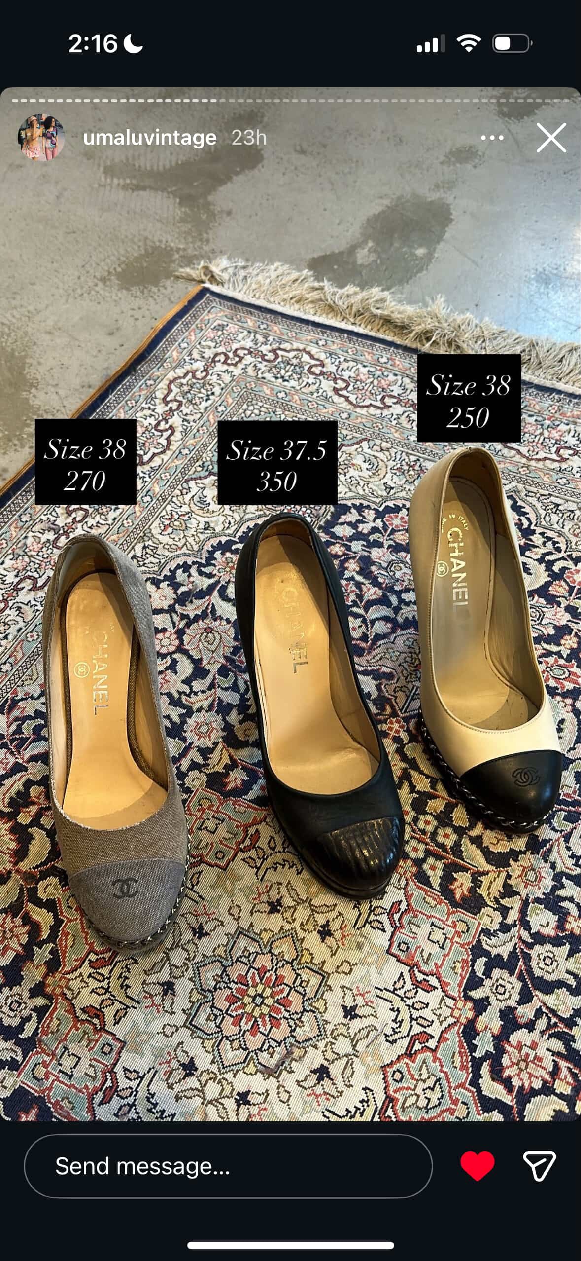 2013 TWO TONE LINKCHAIN LAMBSKIN PUMPS