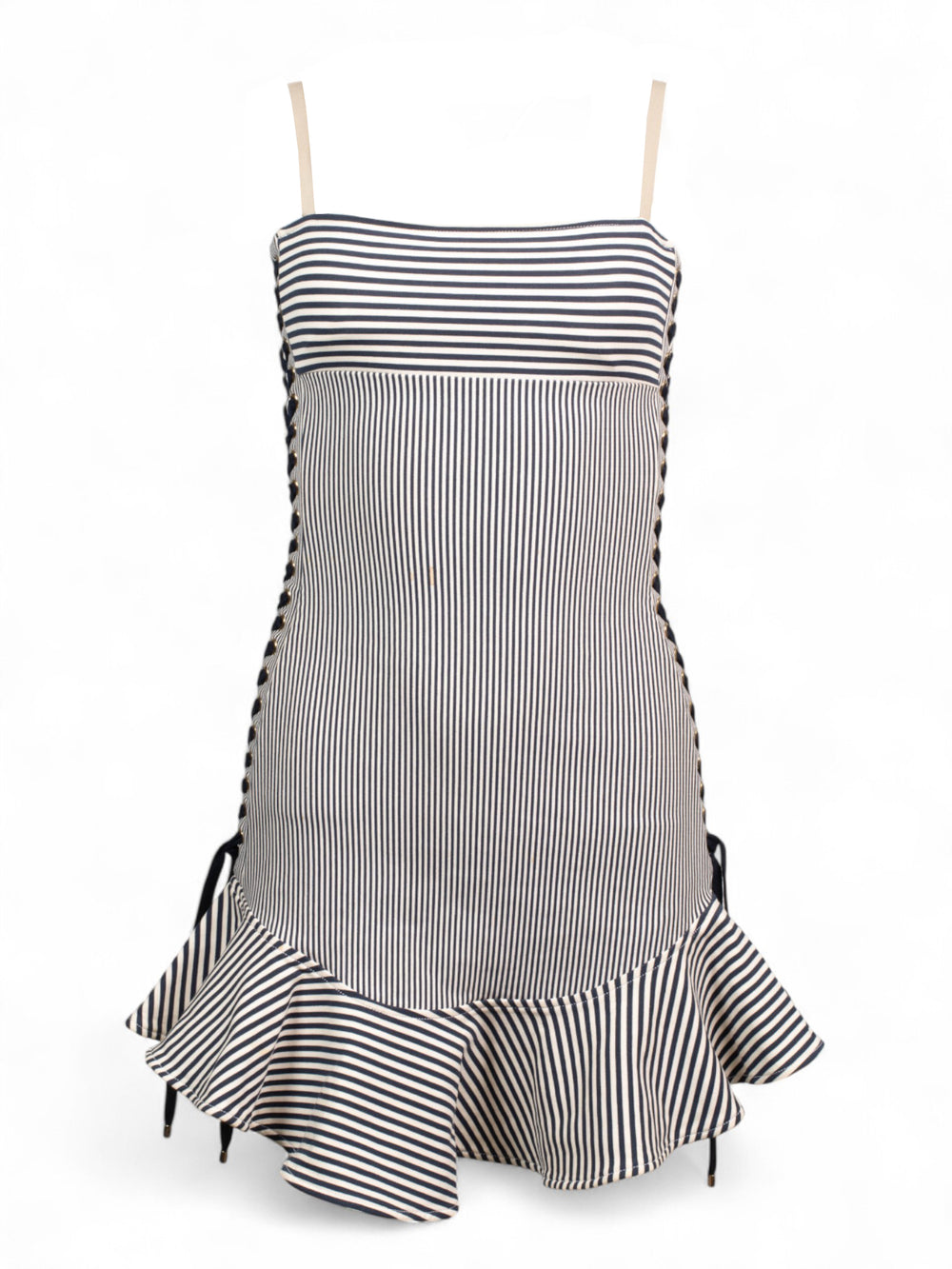 STRIPED SAILOR MINI DRESS