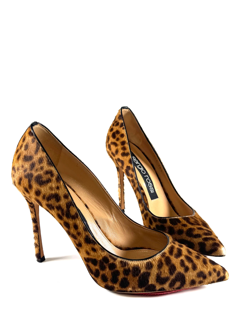 CHEETAH CALF HAIR PUMPS