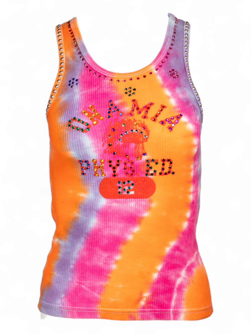 RARE VINTAGE TIEDYE STUDDED TANK