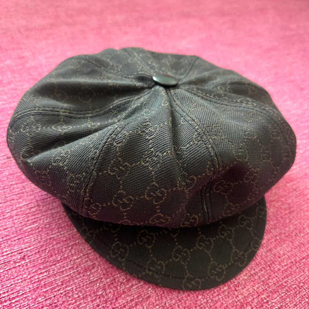 MONOGRAM NEWSBOY HAT