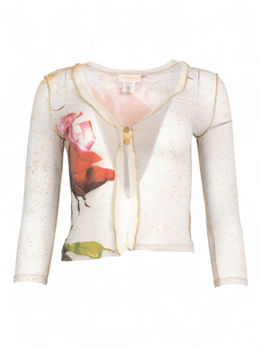 SS1999 SHEER ROSE CARDIGAN