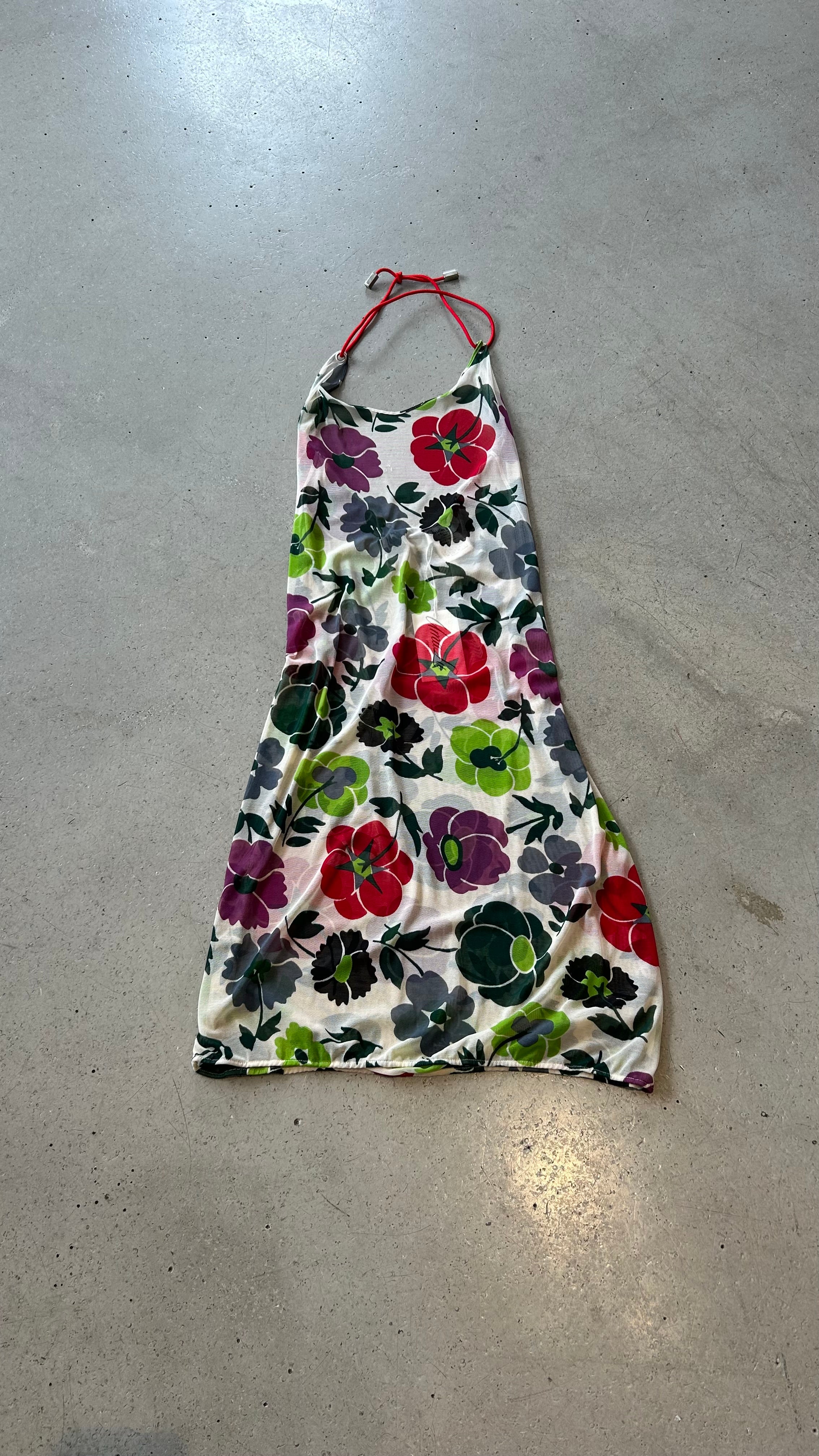 FW01 FLORAL MESH DRESS @SM