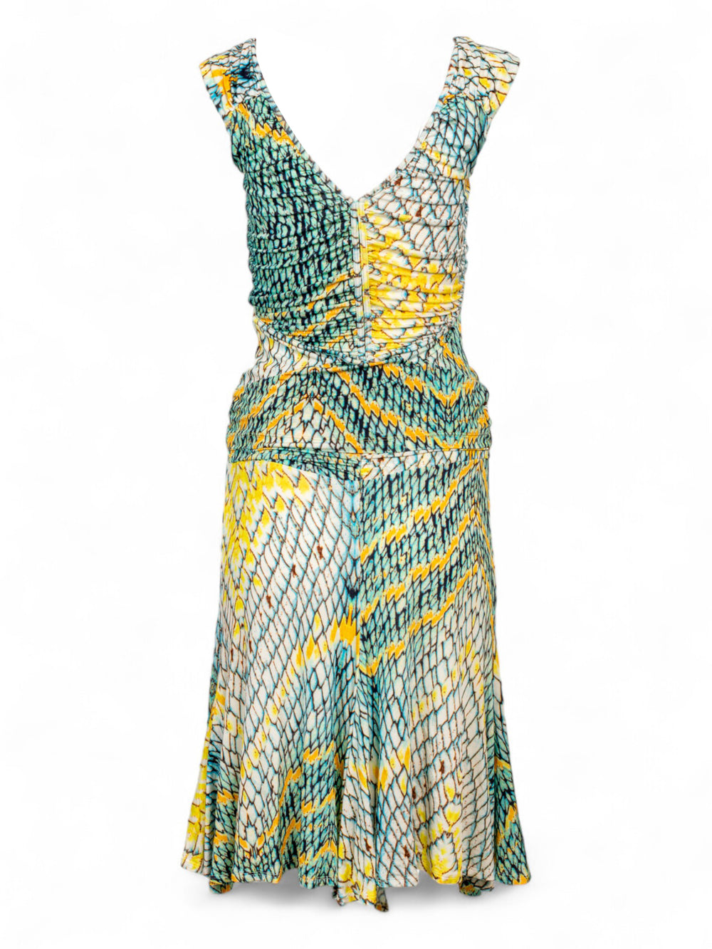 YELLOW & BLUE MERMAID PRINT SKIRT & TOP SET