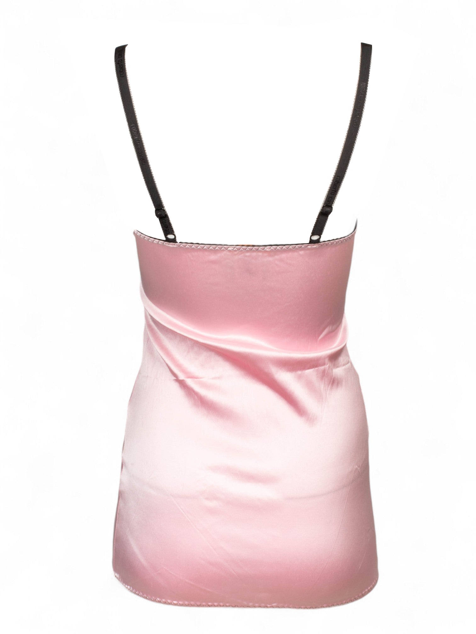 VINTAGE 90/00s BABY PINK SILKY MINI DRESS