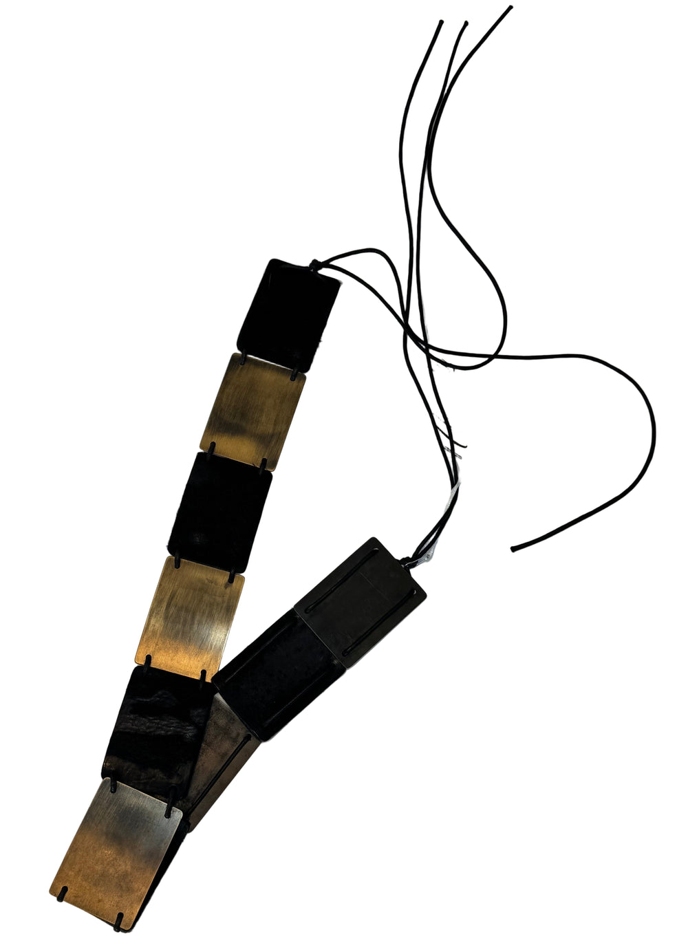 CALF HAIR PLATE BELT