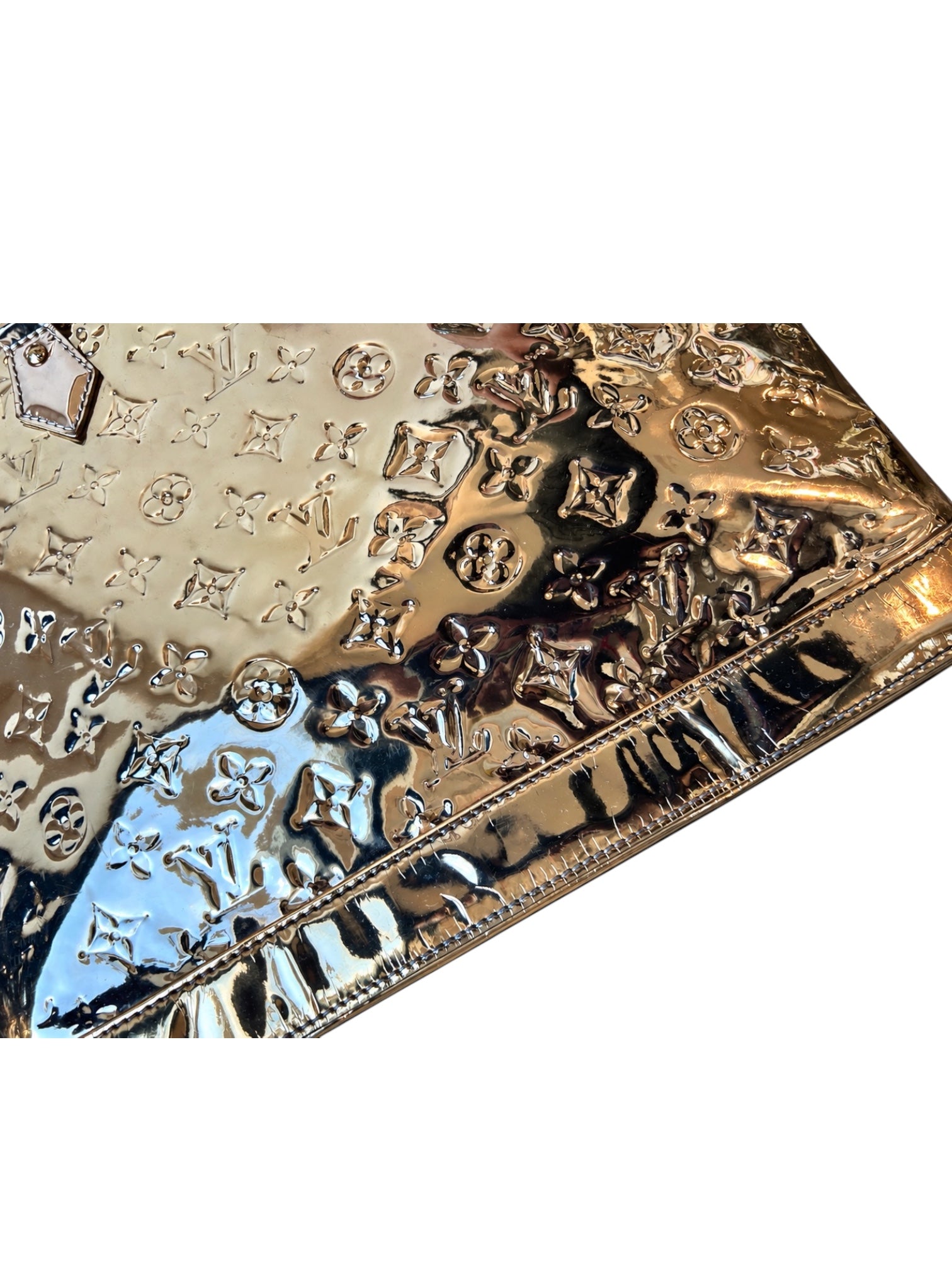 GOLD MONOGRAM MIROIR ALMA GM BAG @SM