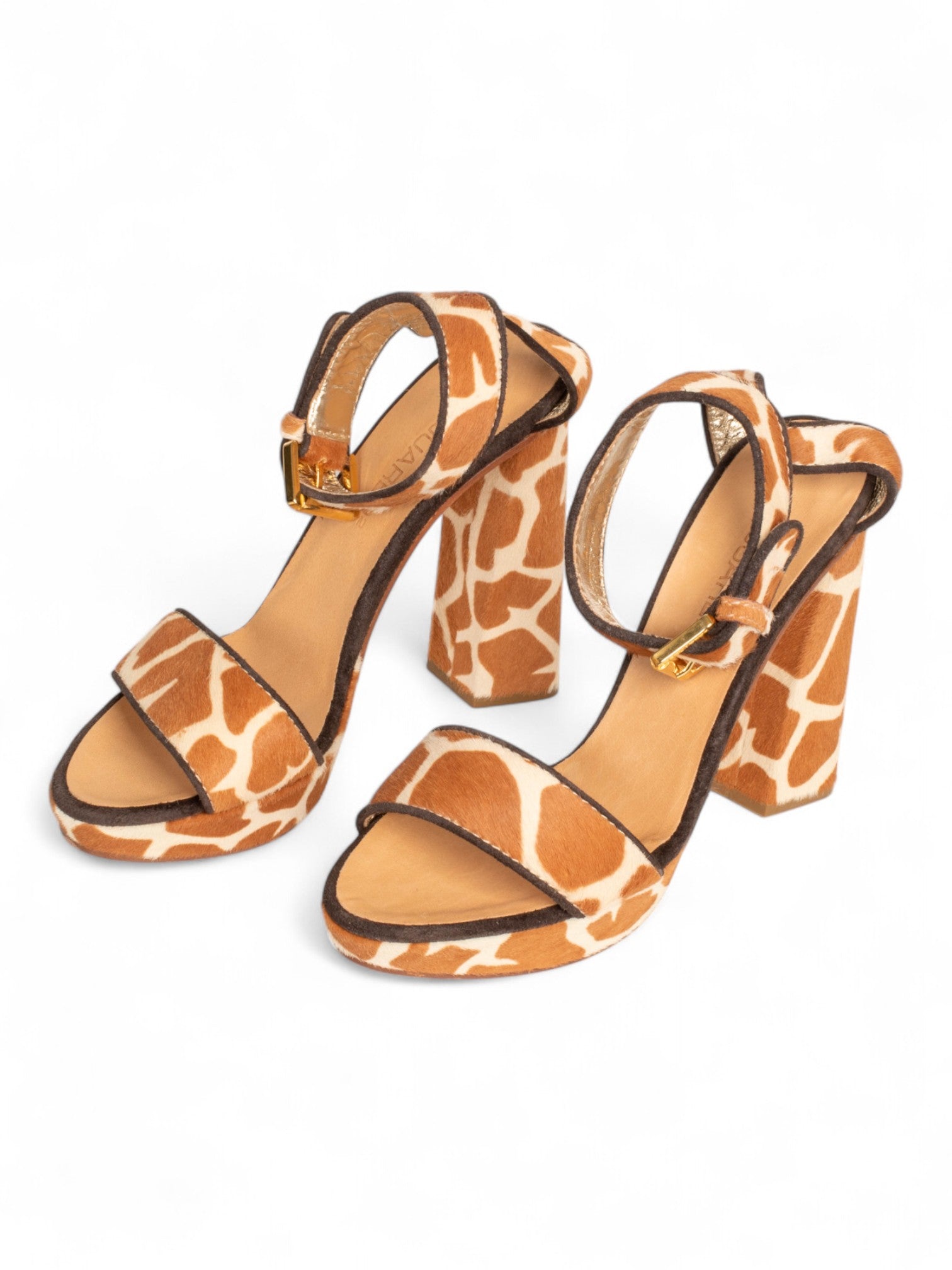 GIRAFFE PRINT CALFHAIR HEELS