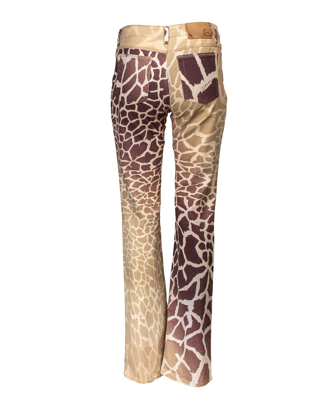 GIRAFFE PRINTED BROWN JEANS