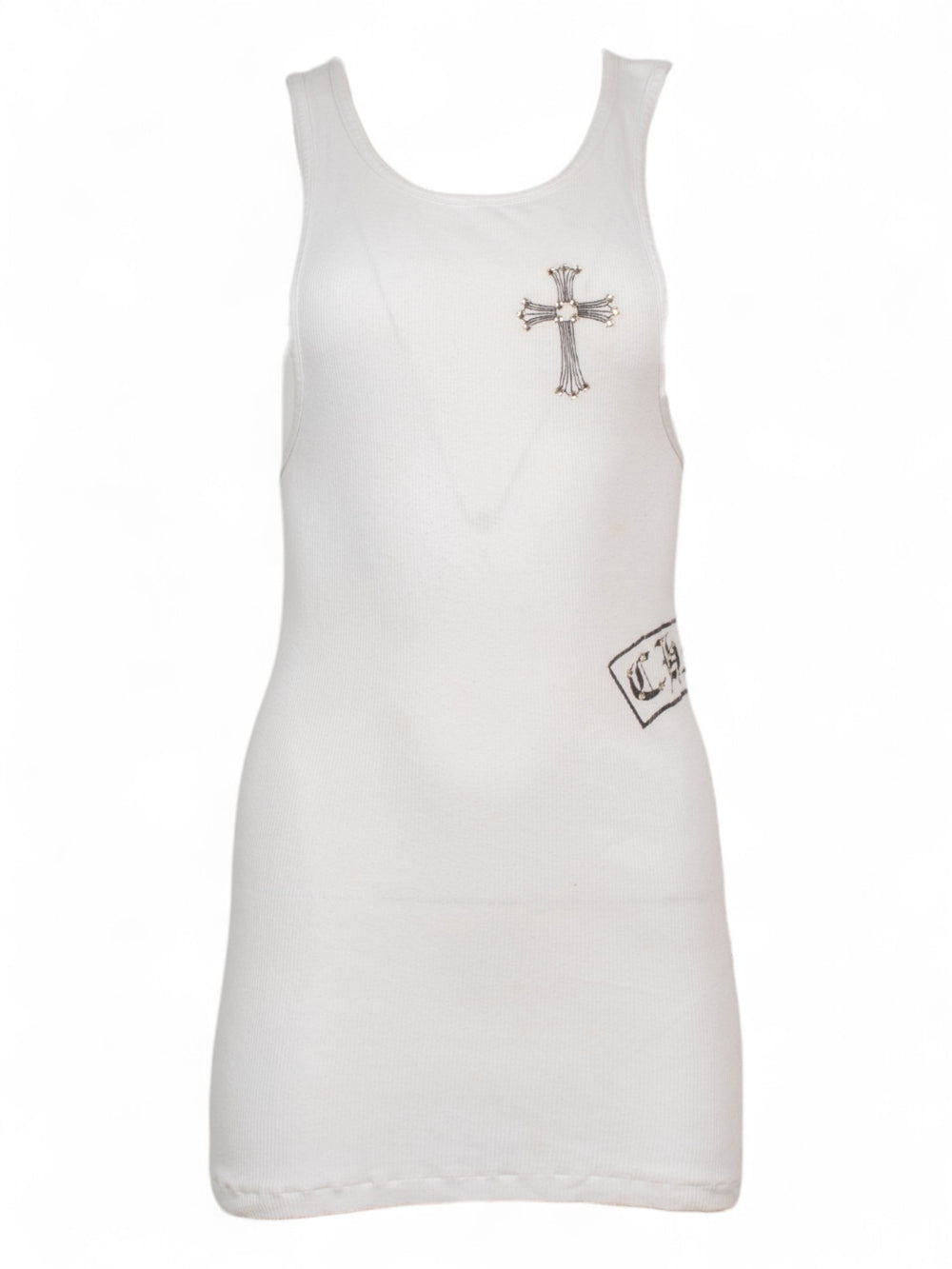 VINTAGE WHITE SWAROVSKI MINI DRESS