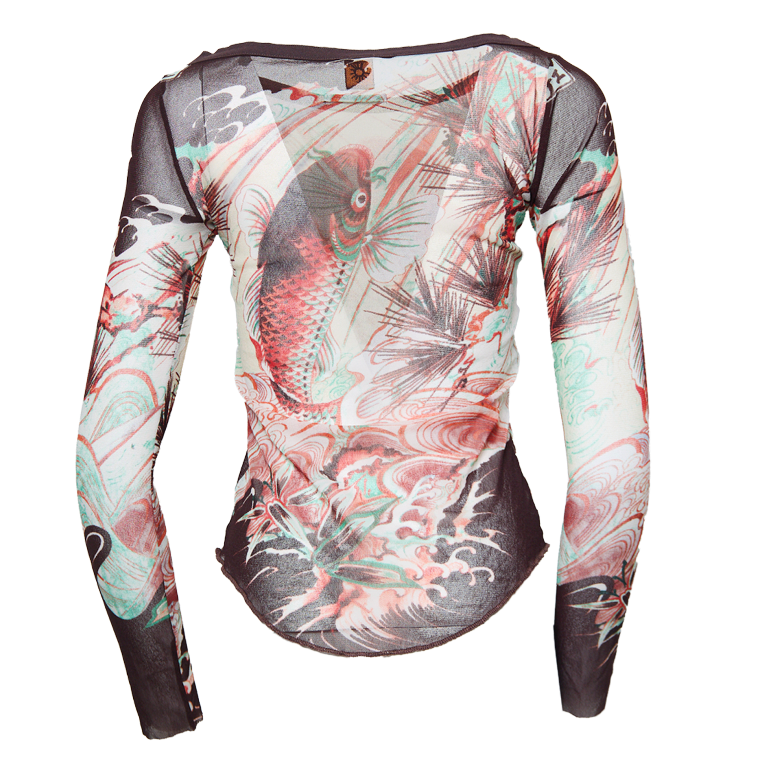 KOI FISH LONGSLEEVE MESH TOP