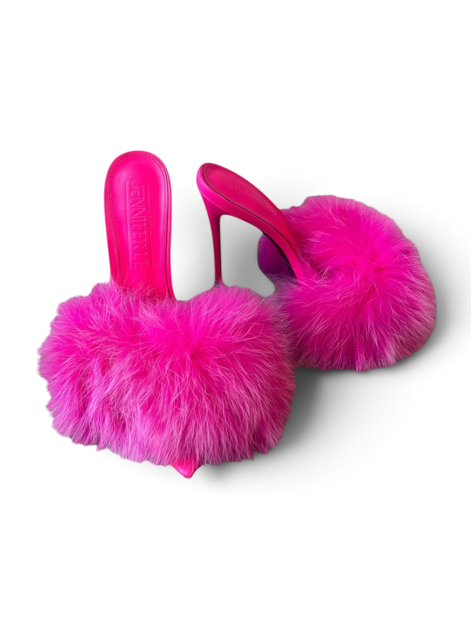 HOT PINK MARIBOU FEATHER PUMPS @SM