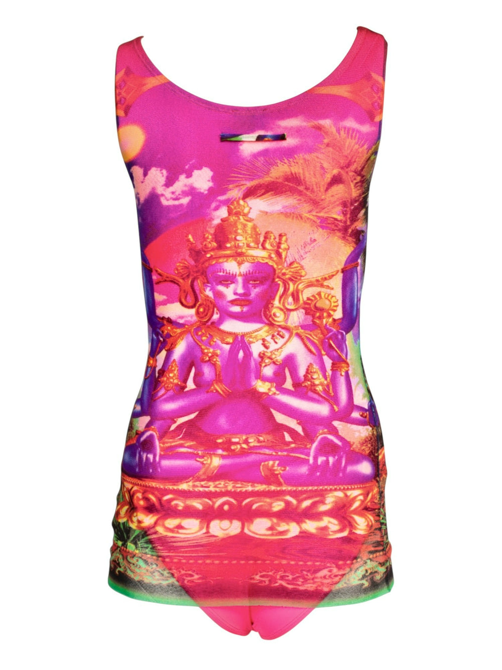 90S SHIVA PRINTED 1PC BIKINI/COVERUP