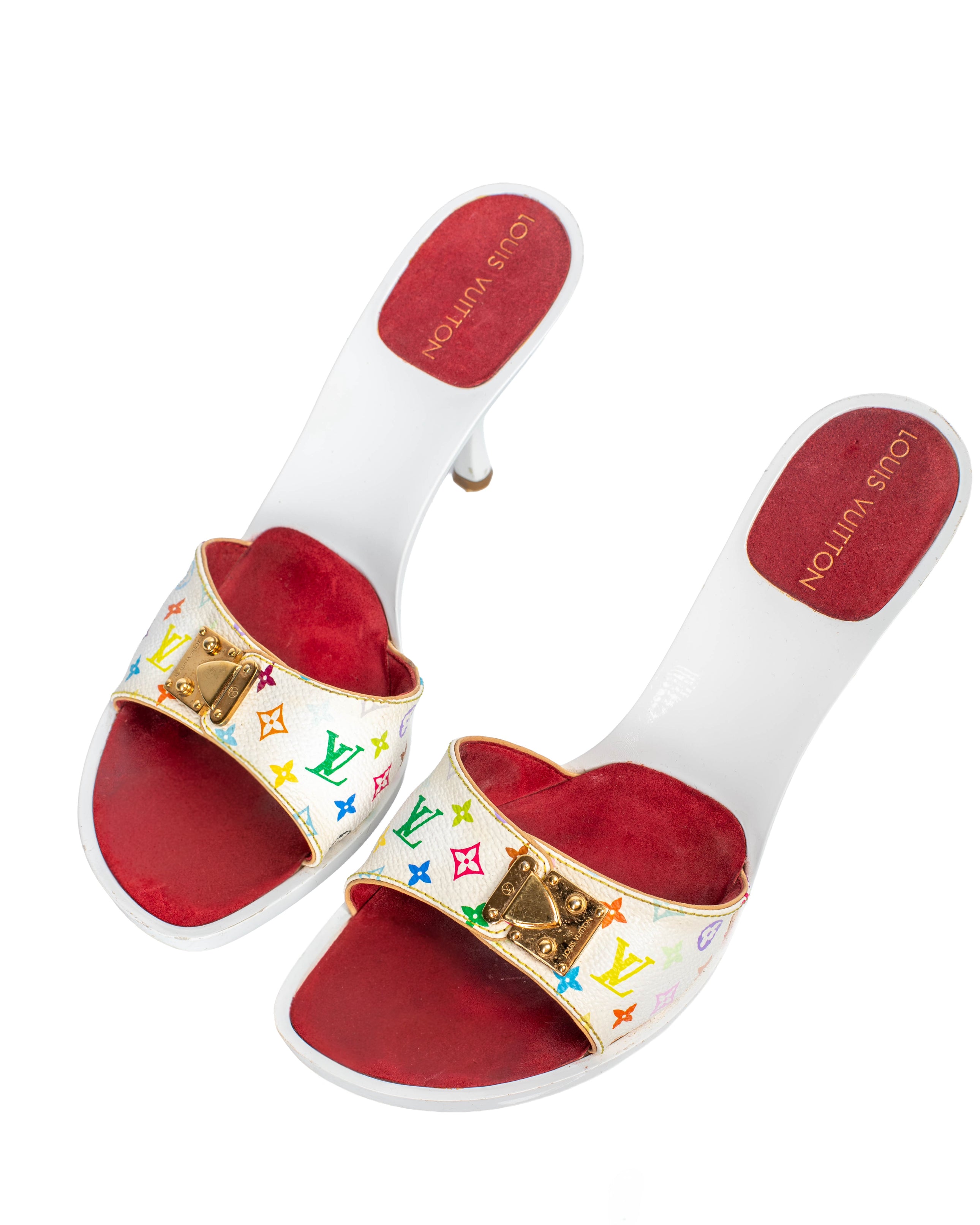 SS03 MURAKAMI MONOGRAM MULTICOLOR SANDAL MULES