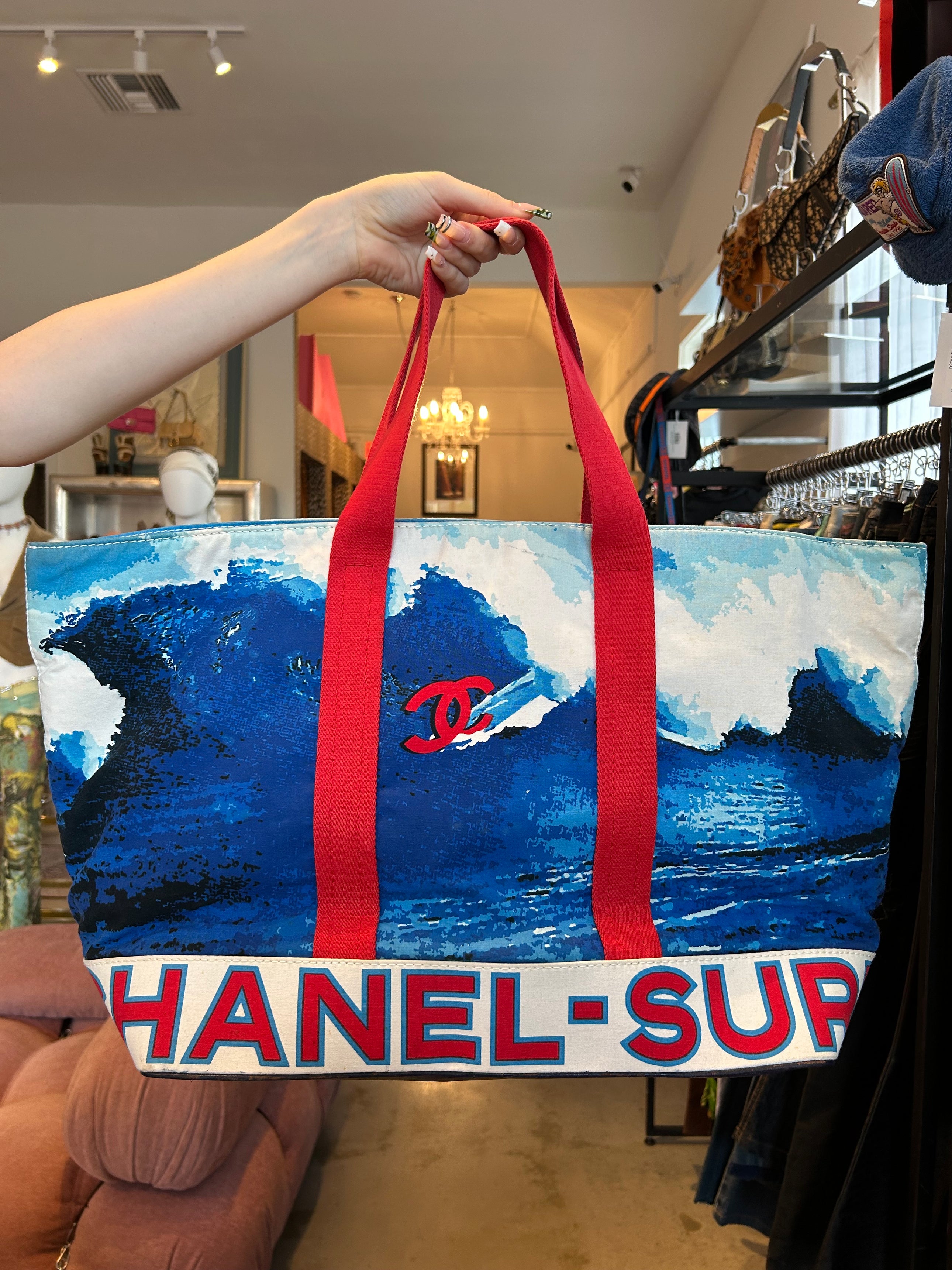 SS02 SURF PRINTED TOTE