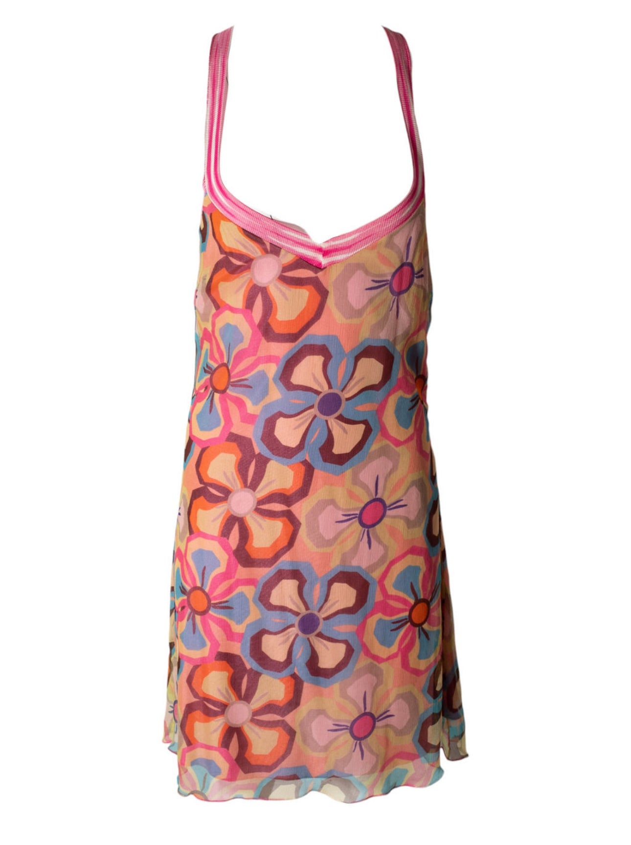 SILK FLORAL MINI DRESS (NWT)