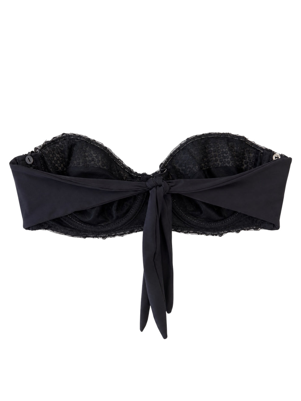 BLACK BEADED BRA TOP @CLAUM