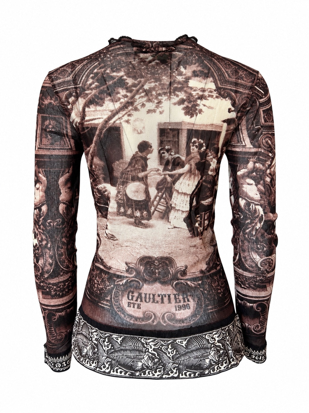 FW98 BURNT ORANGE "GOTHIC CATHEDRAL"  BUTTON DOWN L/S