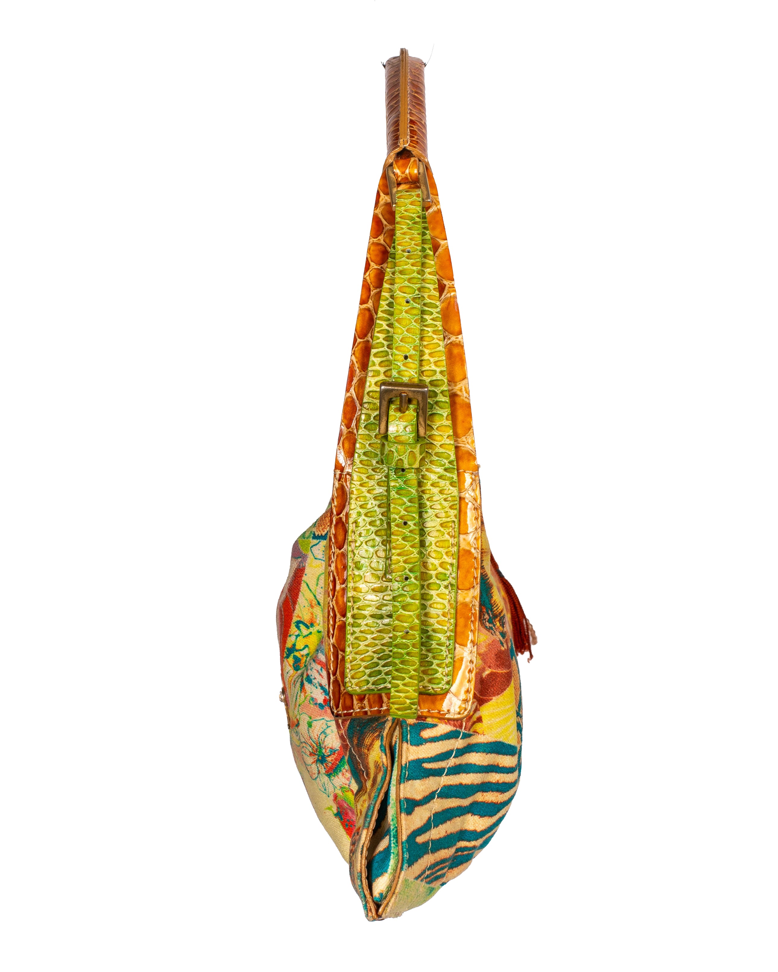 MULTI PRINT REPTILE EMBOSSED PURSE