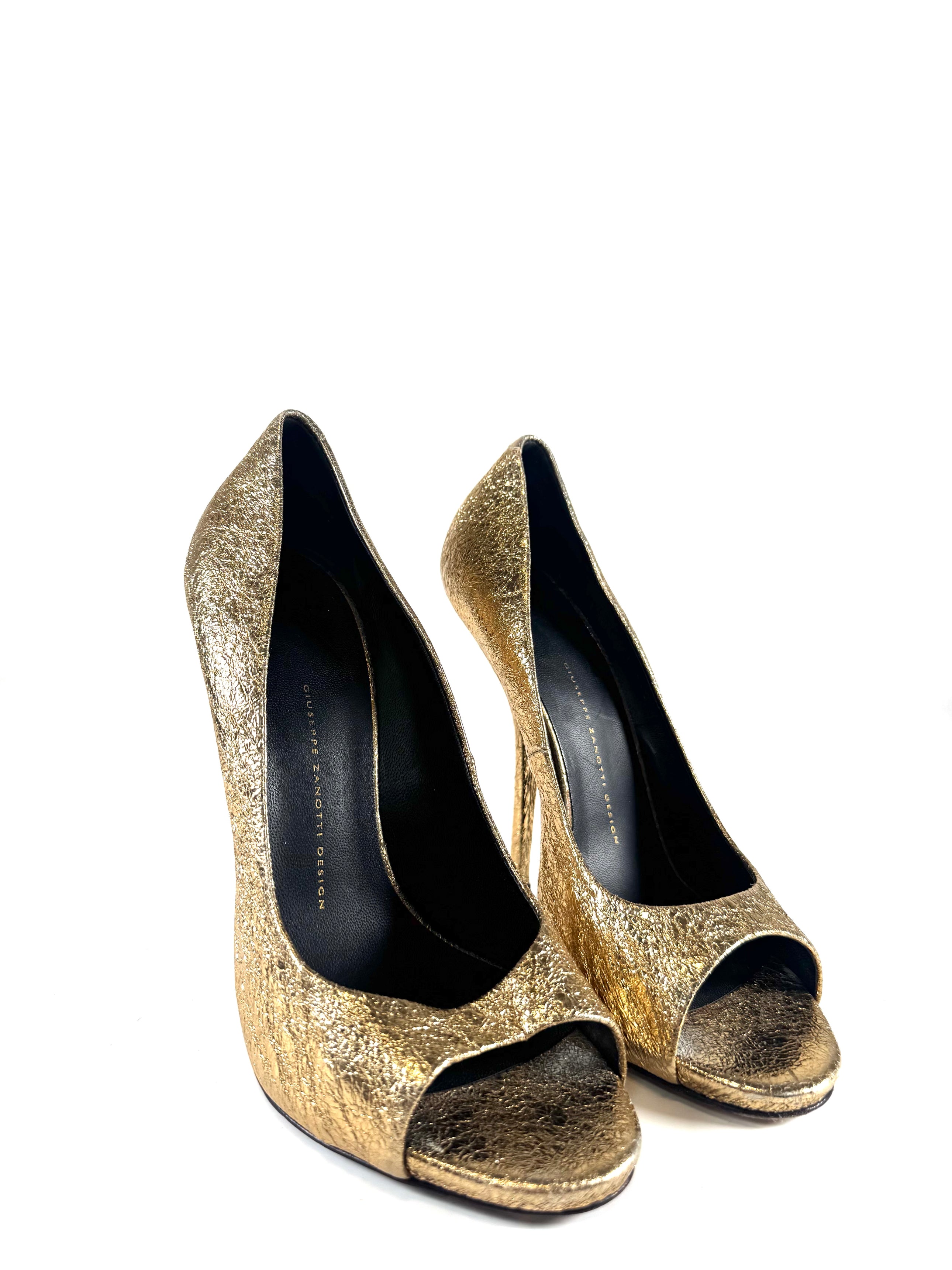 GOLD FOIL HEELS