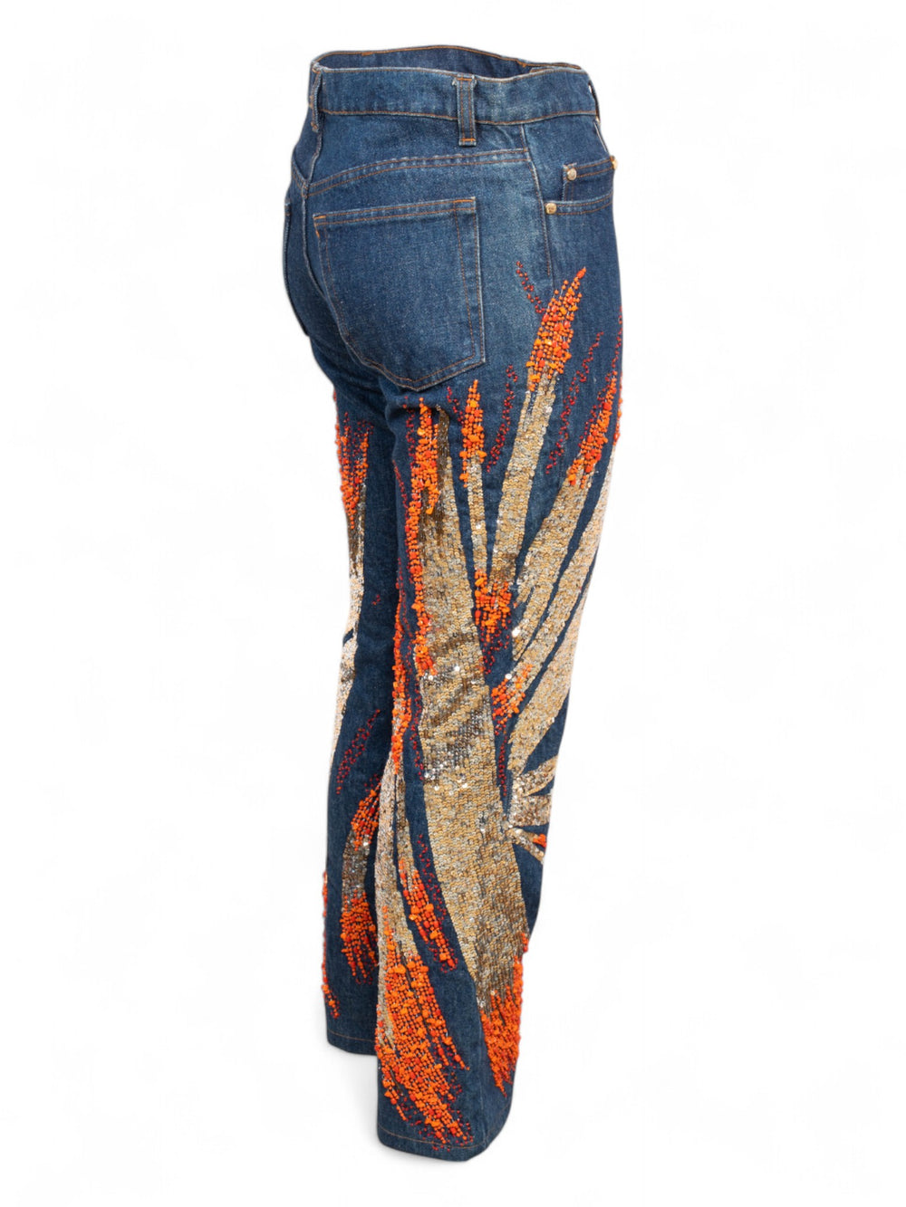 90S SEQUIN BEADED JEANS