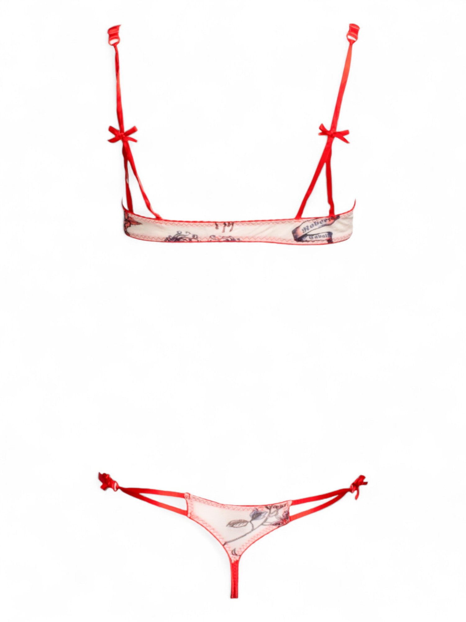 2003 RED & WHITE AMOUR LINGERIE SET