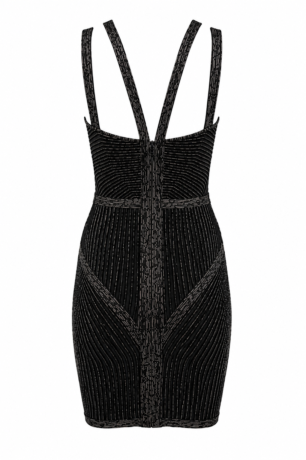 BLACK & WHITE BANDAGE DRESS @SM