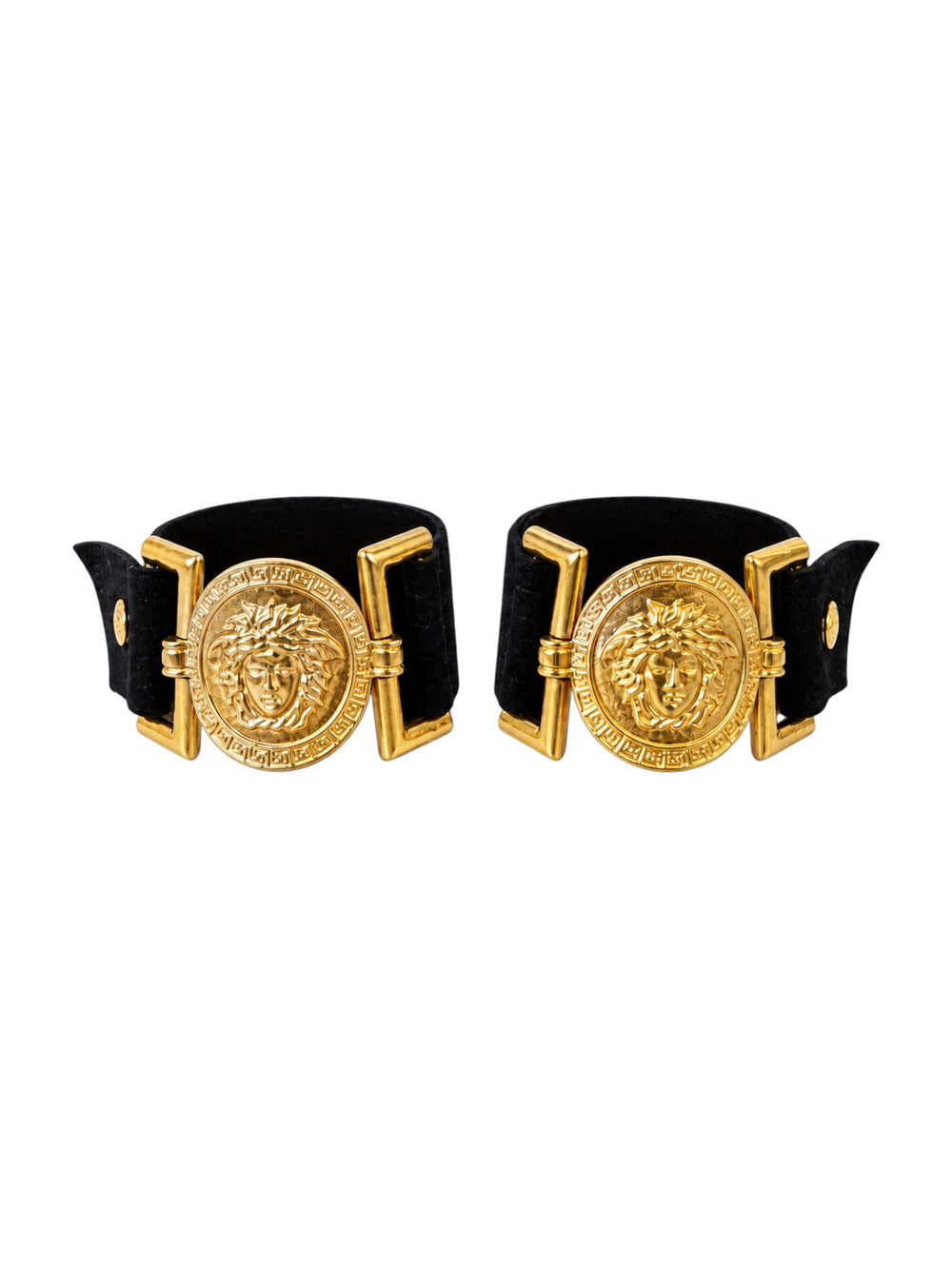 MEDUSA SUEDE GOLD ANKLE CUFFS @JCCG