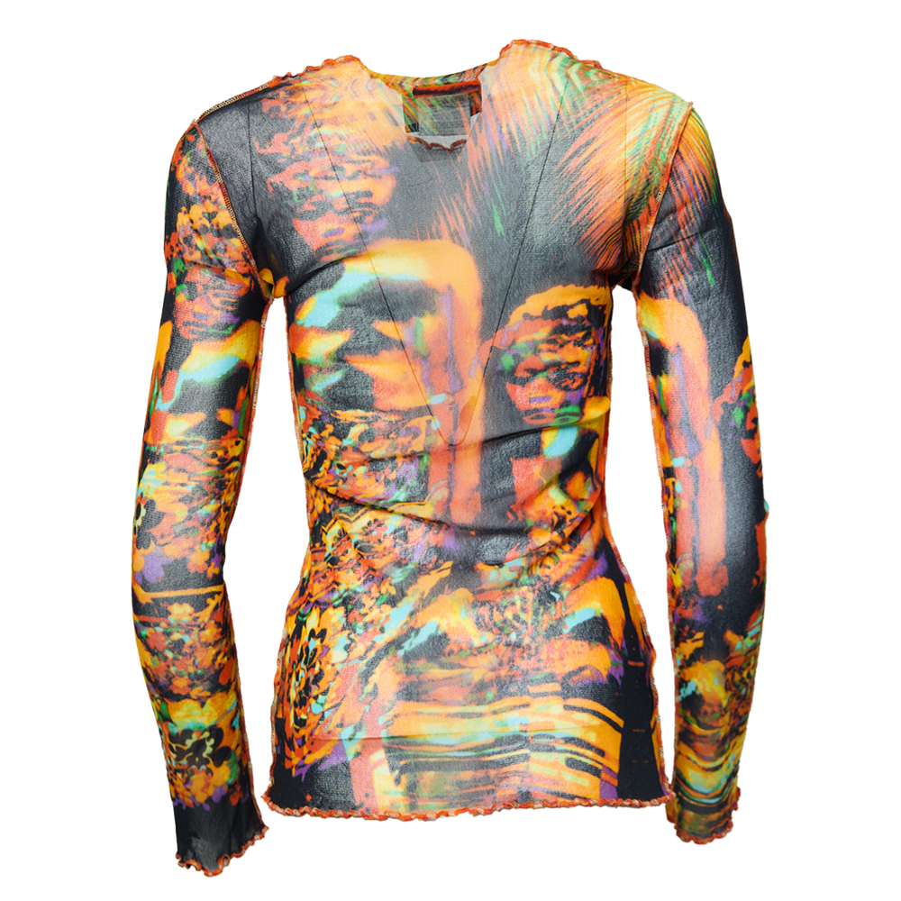 SS2000 TRIPPY PRINTED MESH LONGSLEEVE