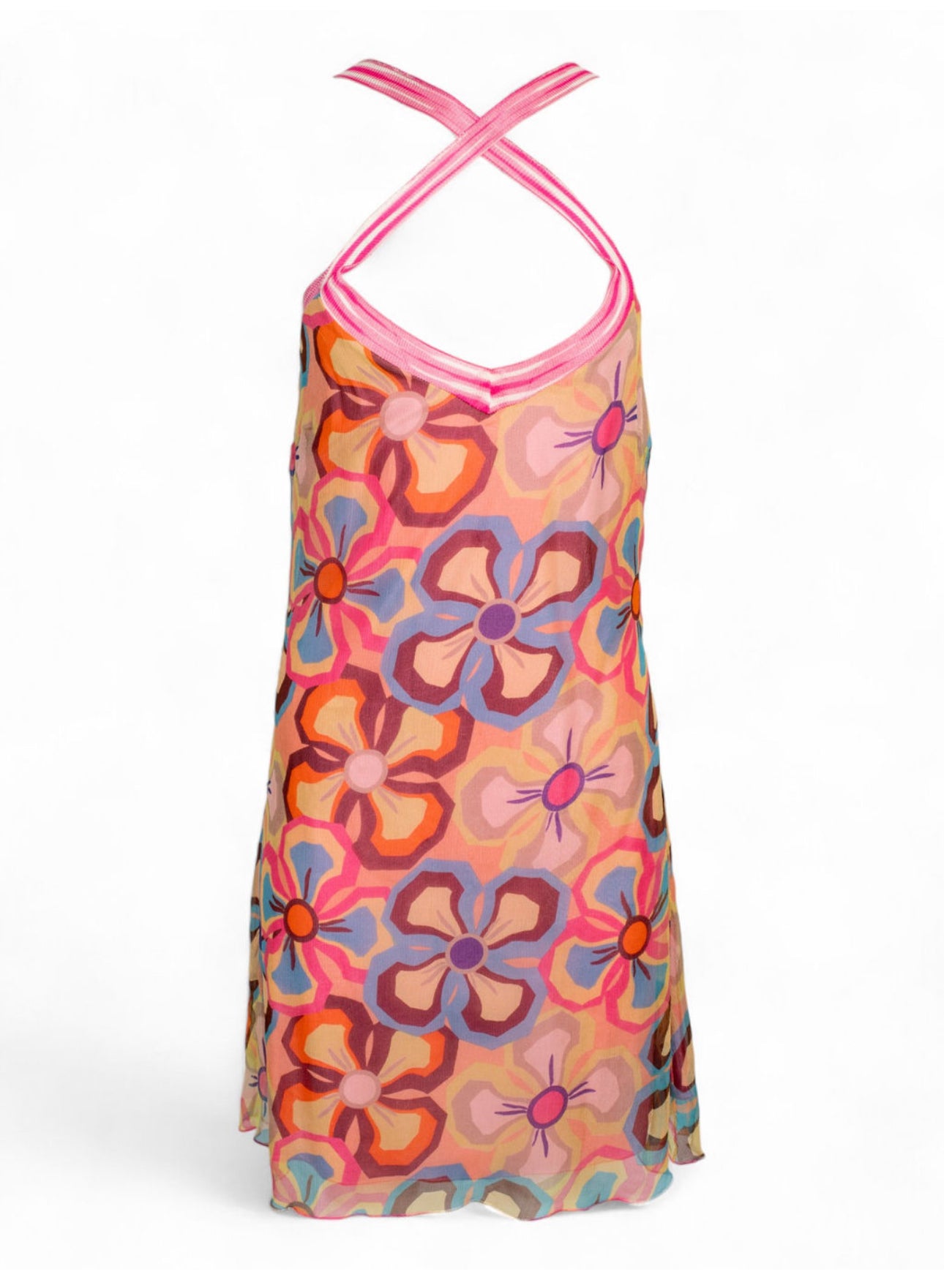 SILK FLORAL MINI DRESS (NWT)
