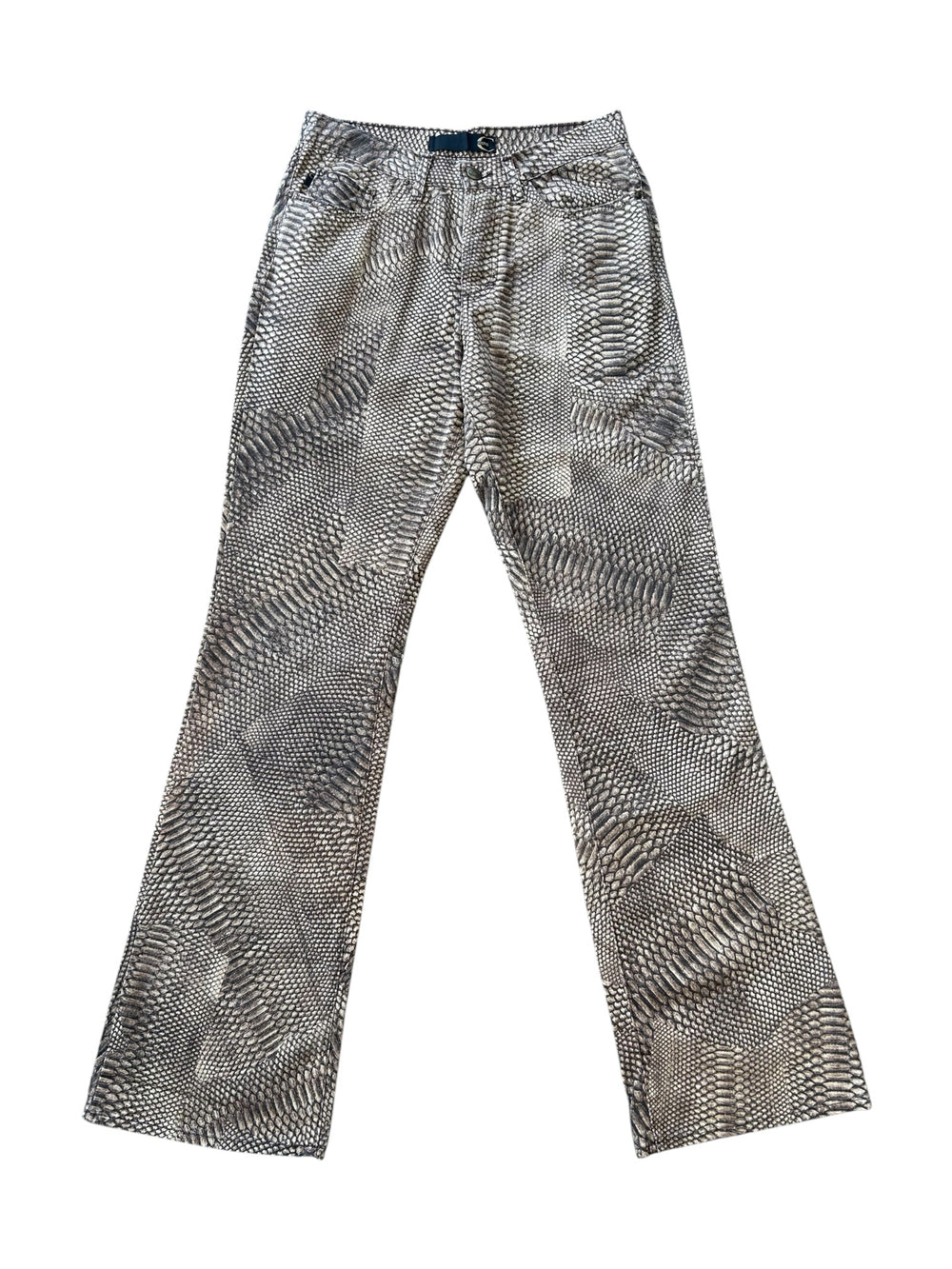 00S BROWN SNAKESKIN PRINT JEANS (NWT)