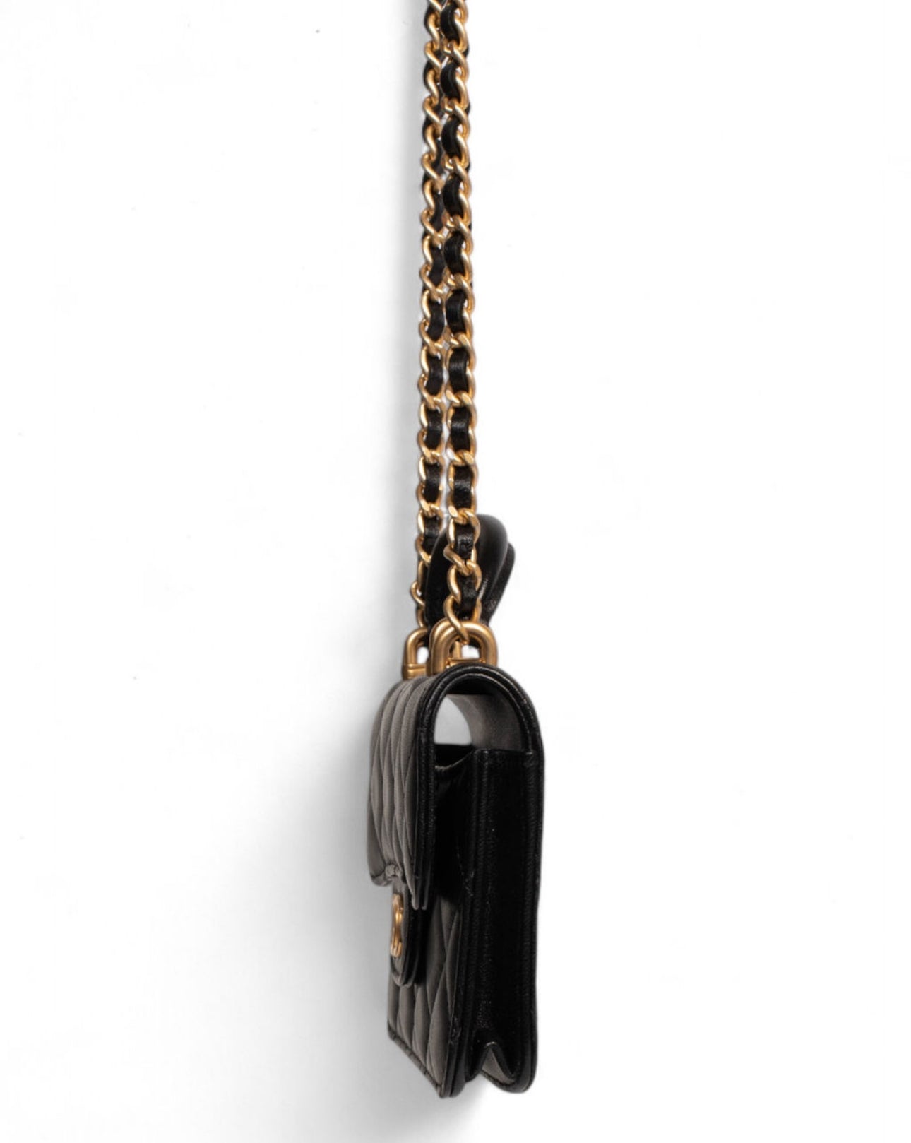 BLACK MINI CHAIN PURSE @AFIOR