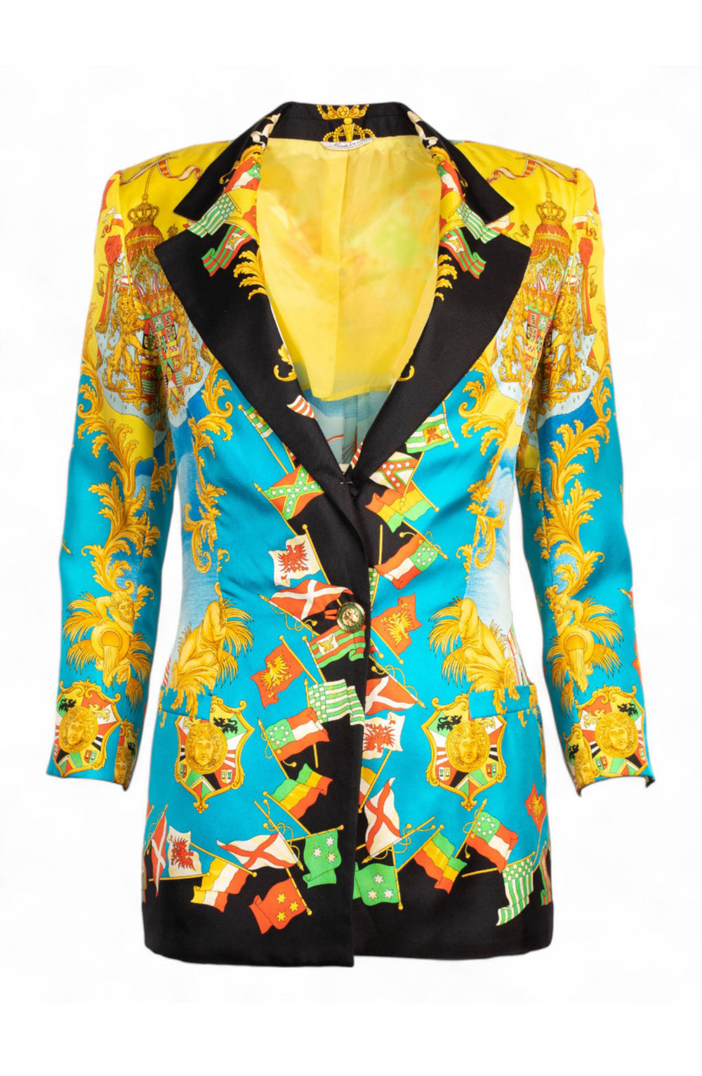 SS1993 AMERIGO VESPUCCI BAROQUE SILK BLAZER @JCCG