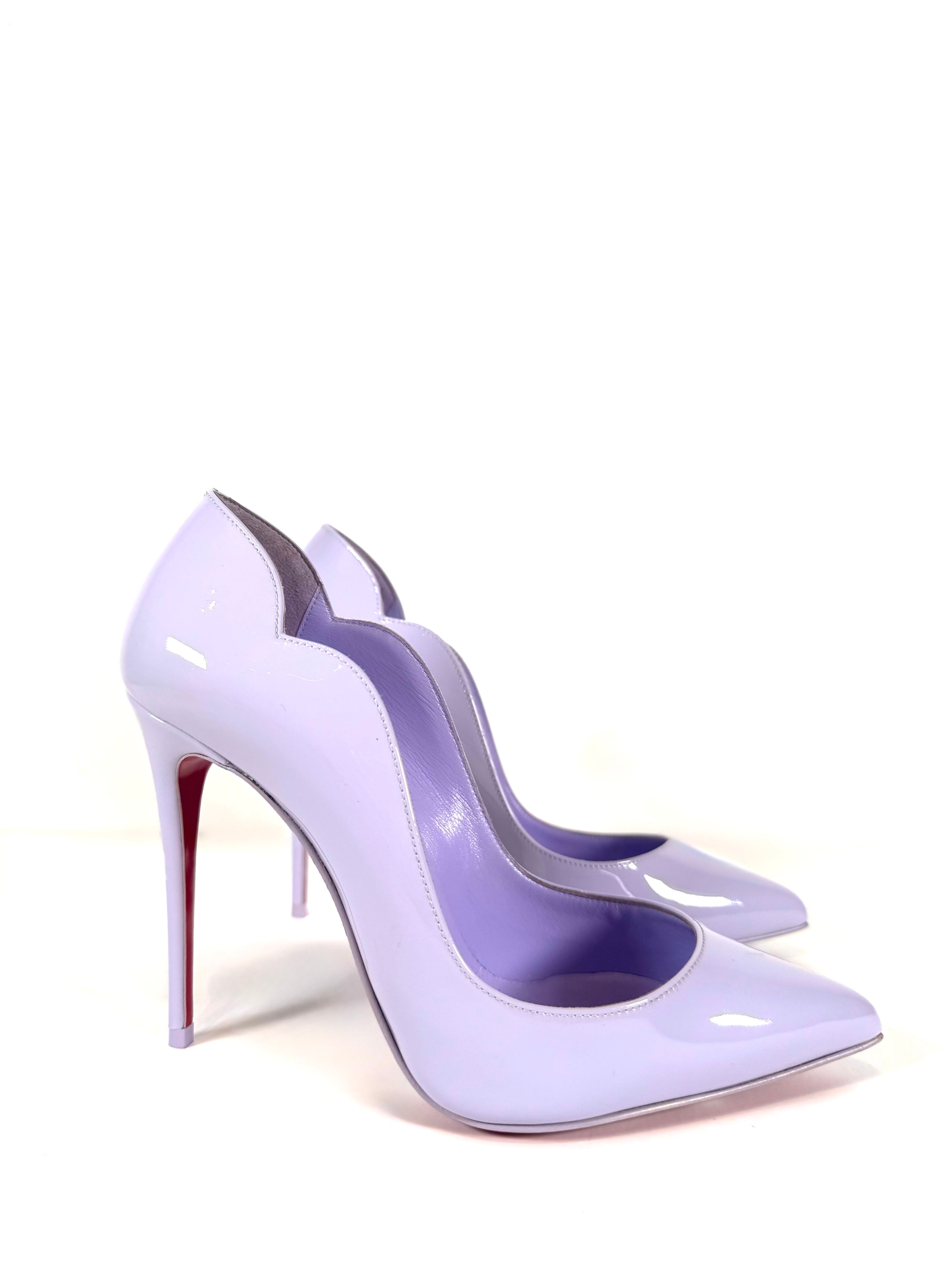 LILAC SCALLOP POINTED TOE PUMP @KMILLS