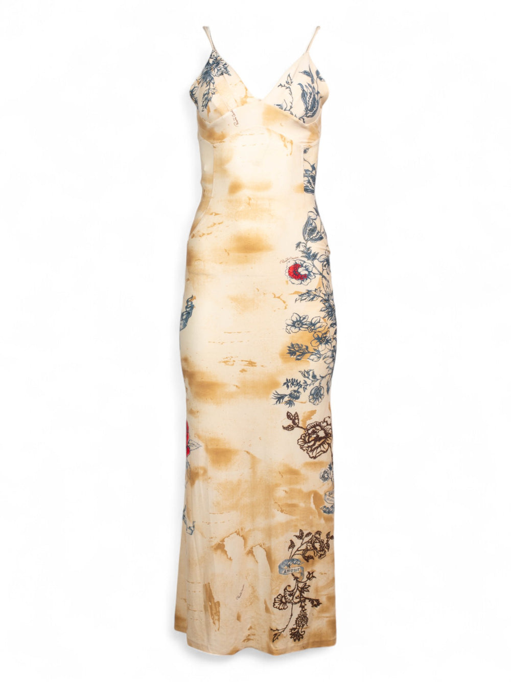 SS03 RARE AMOUR PRINTED MAXI DRESS