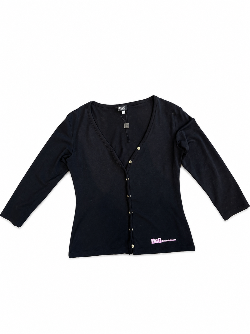 BLACK ADJECTIVE MULTICOLOR CARDIGAN