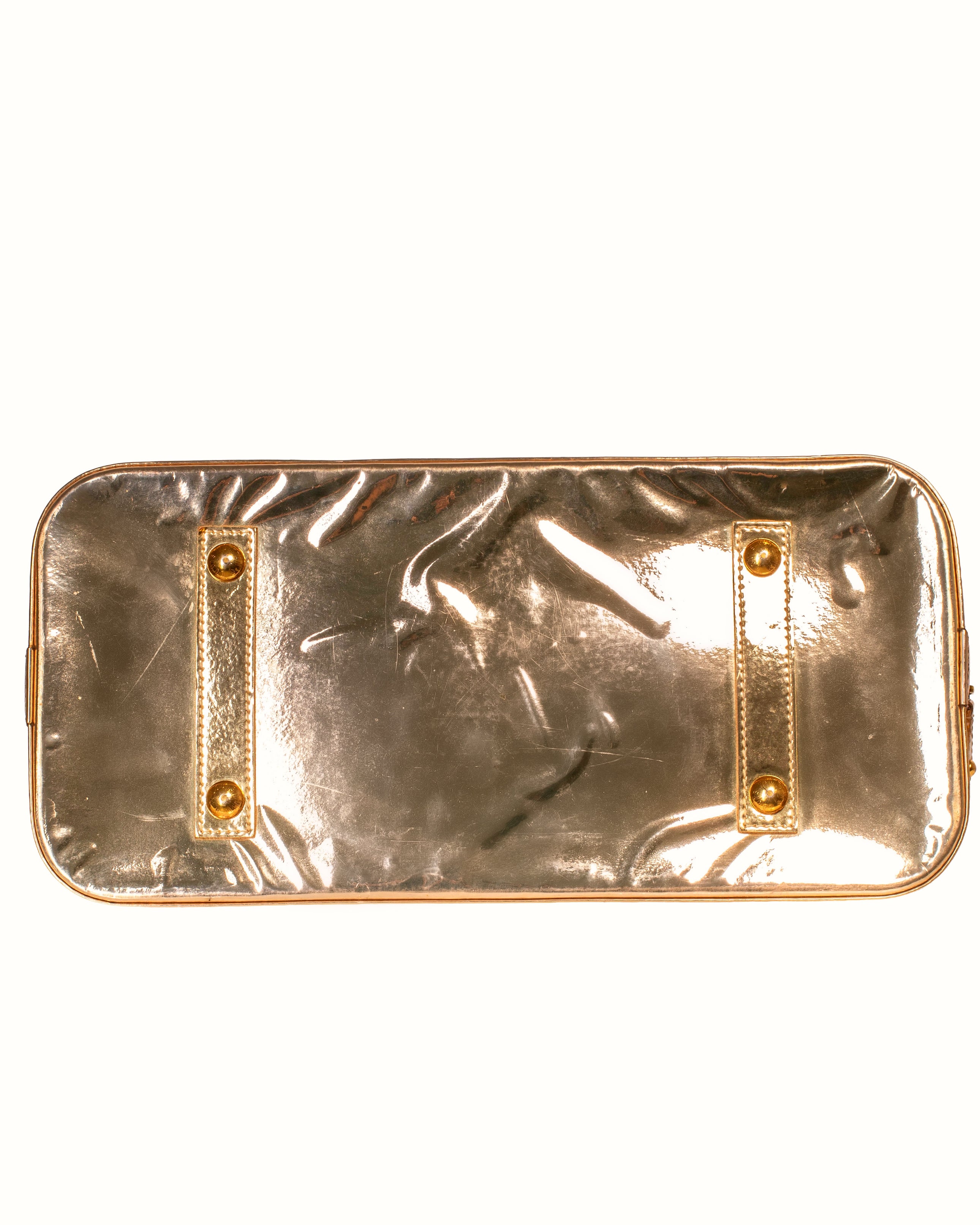 2008 GOLD MONOGRAM MIROIR ALMA BAG (AS IS)