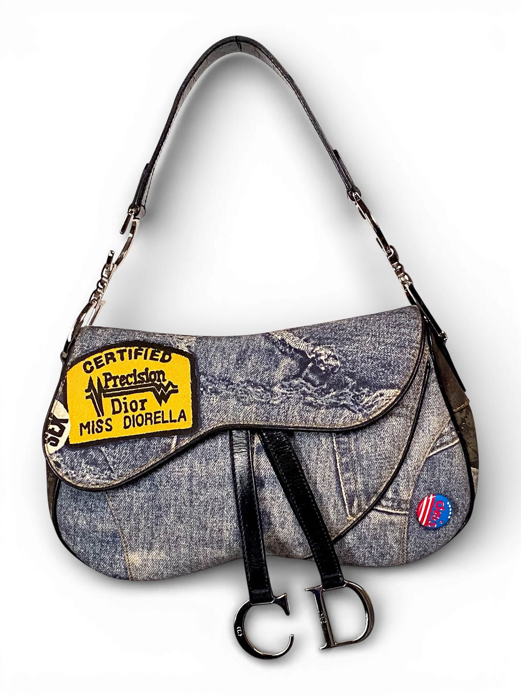 2001 SPEEDWAY DENIM DOUBLE SADDLE BAG @SWL