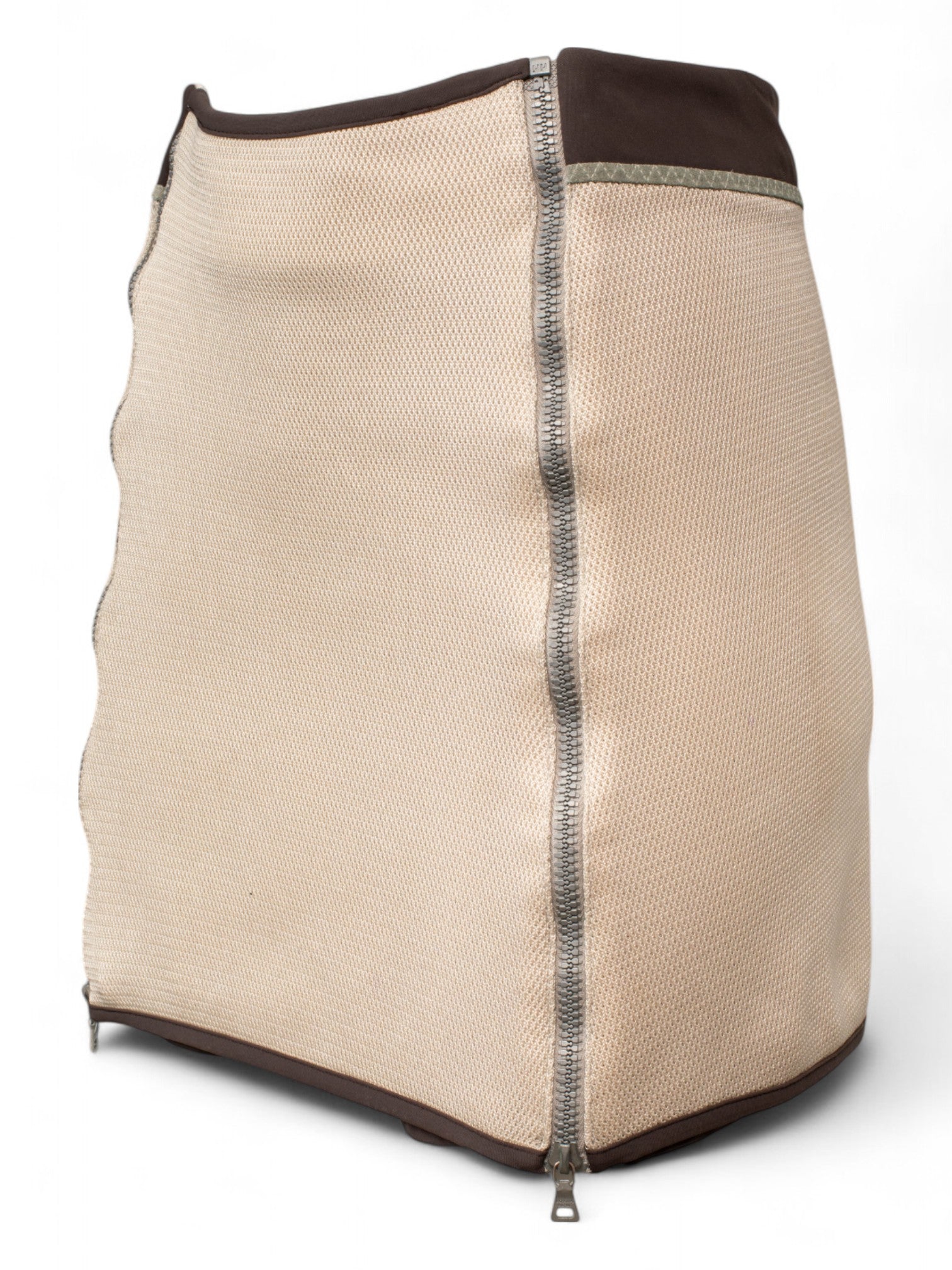 SS00 NYLON ZIPPER MINI SKIRT