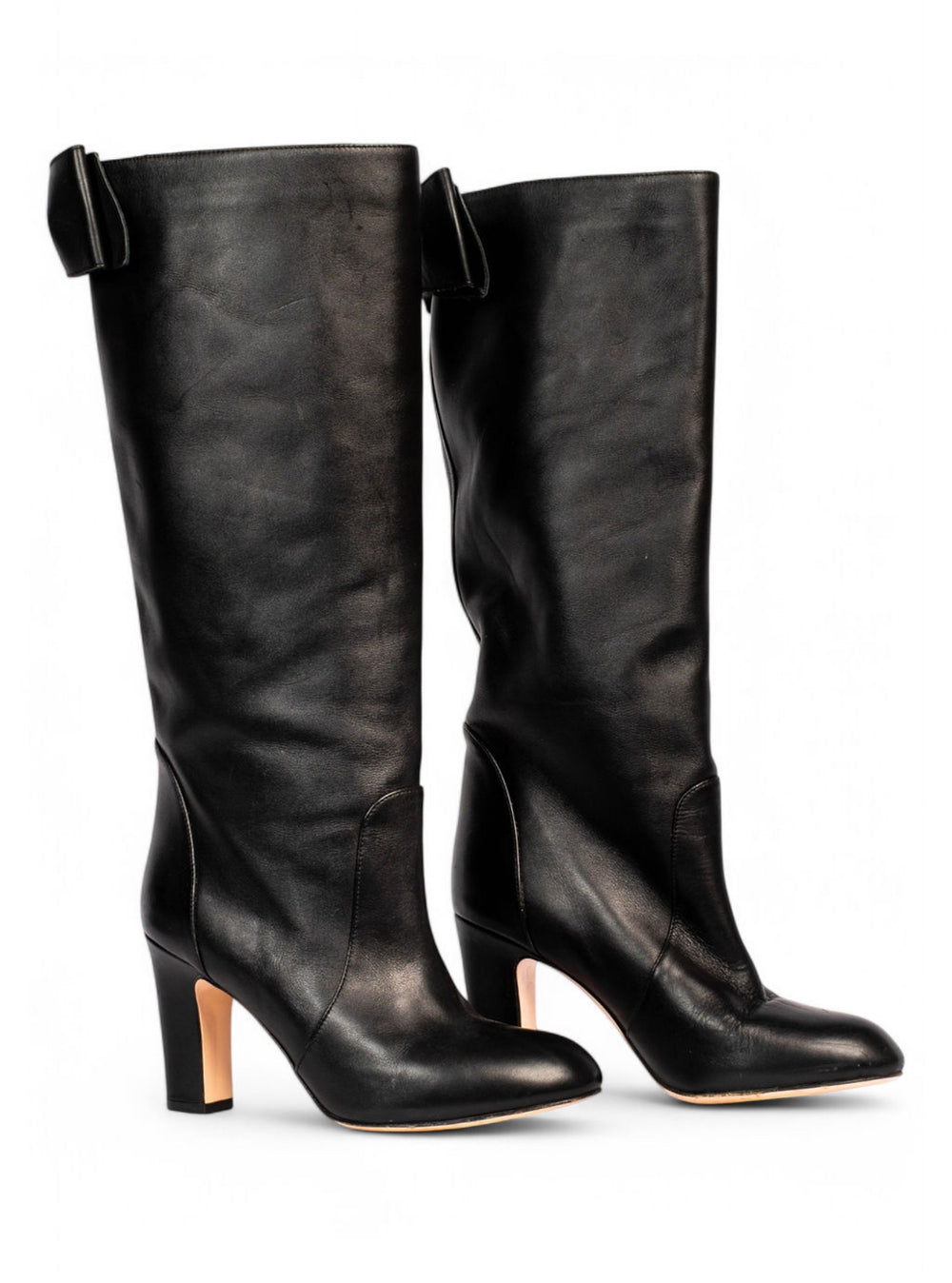 BLACK BOW BOOTS