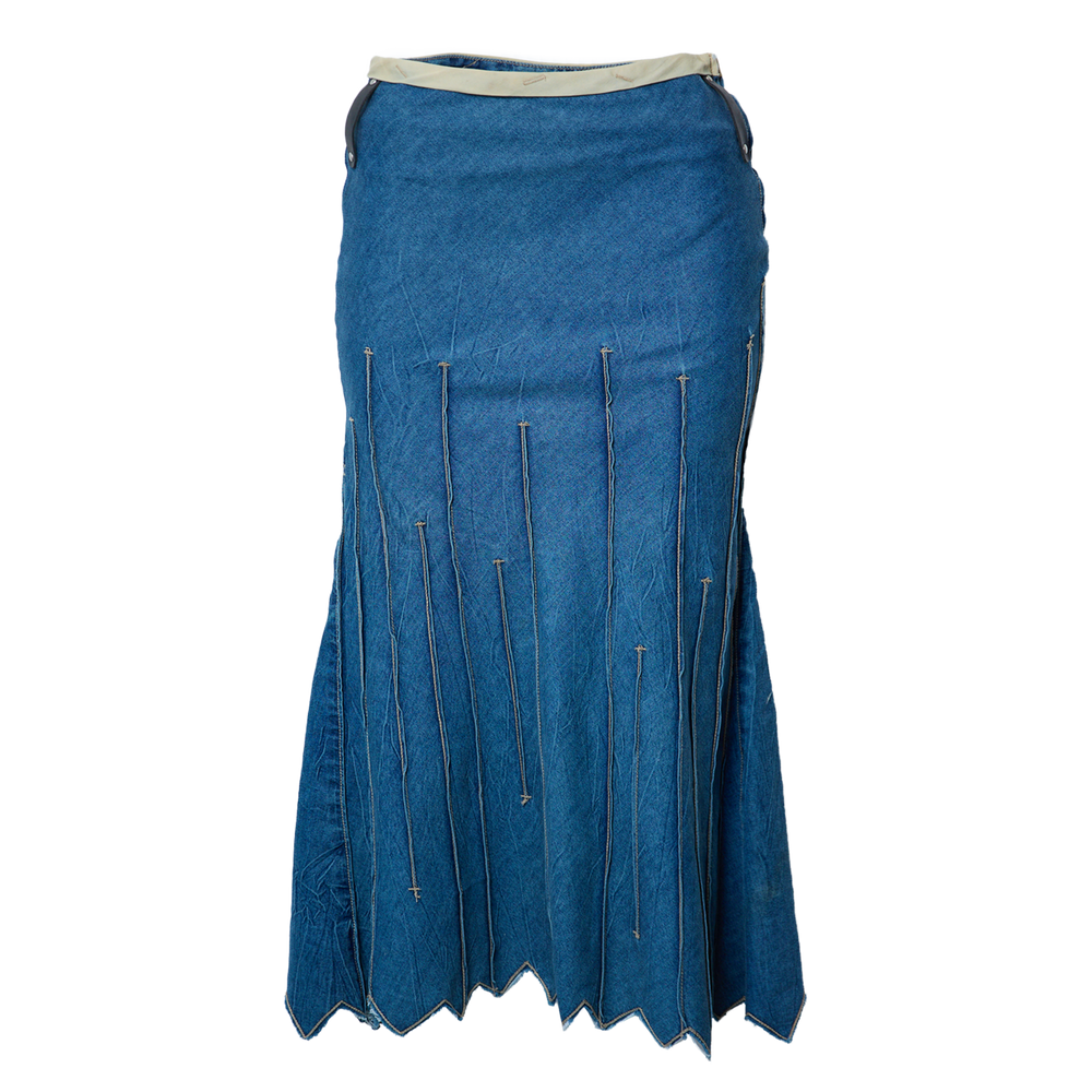 DENIM STITCHED SKIRT