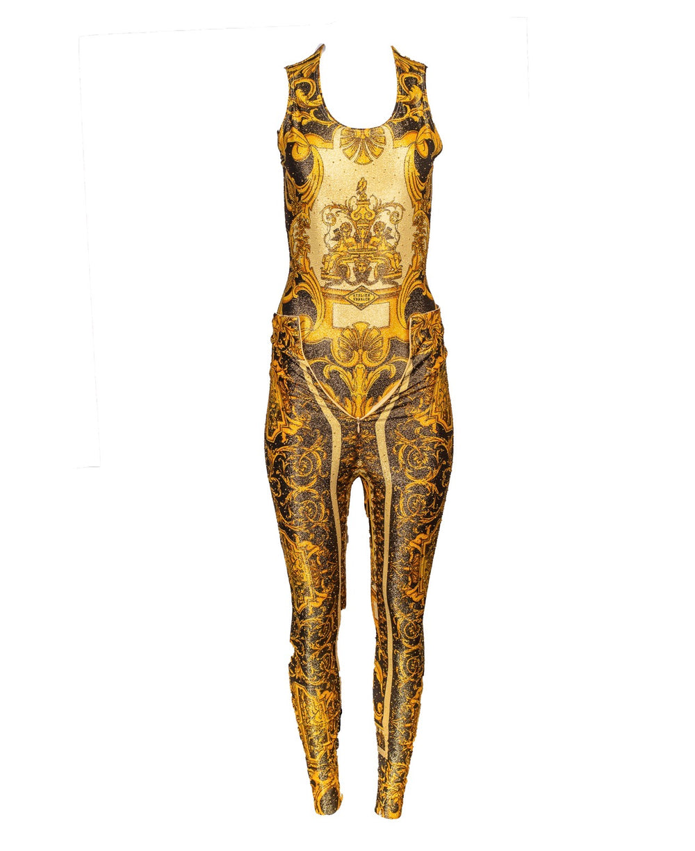 1992 Atelier Print Studded Bodysuit & Pants @JCCG