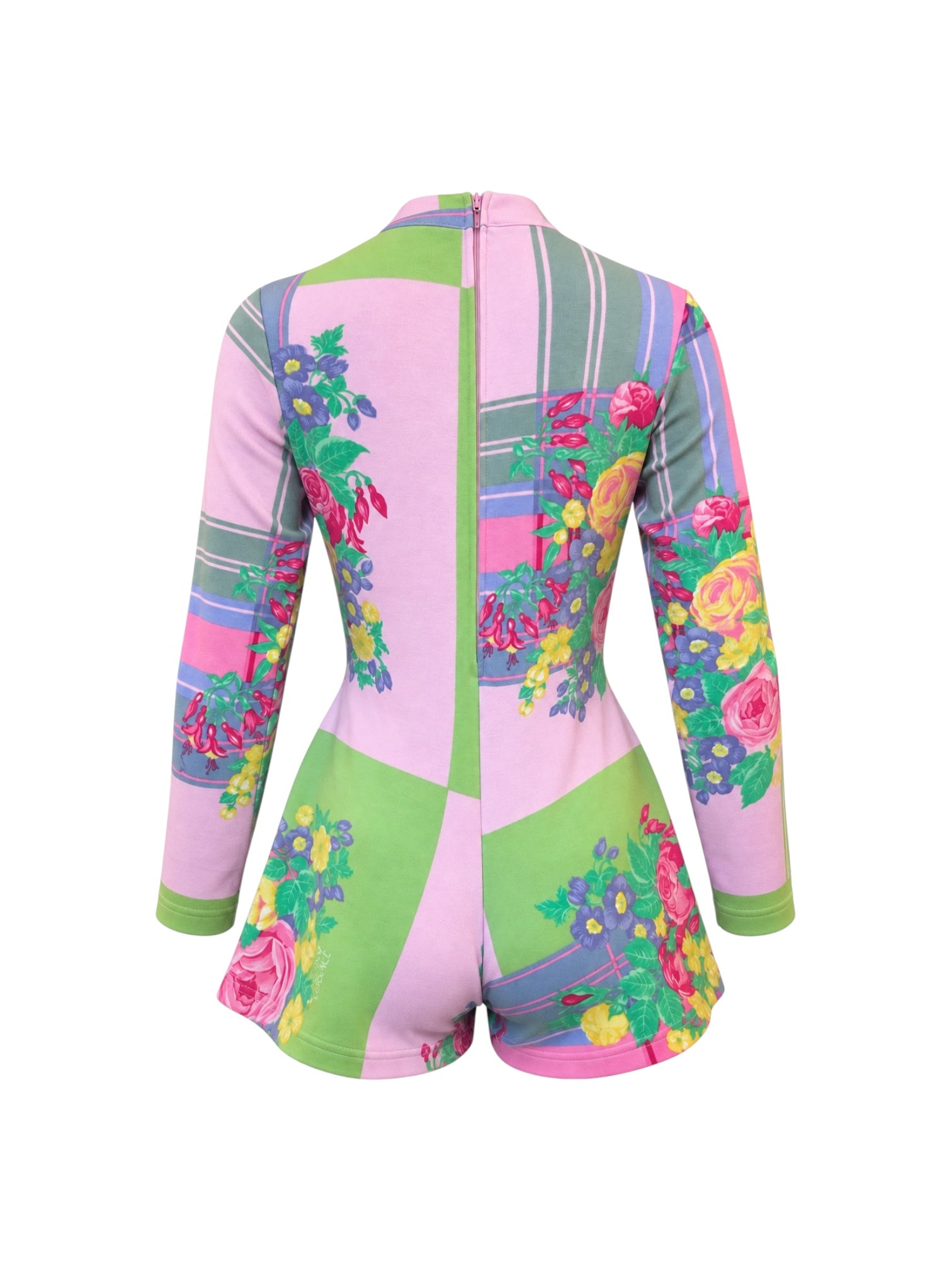 PASTEL FLORAL PRINTED L/S TURTLENECK ROMPER @SM