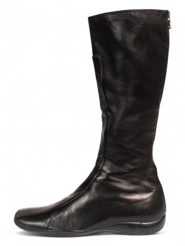 90s BLACK RIDING BOOTS