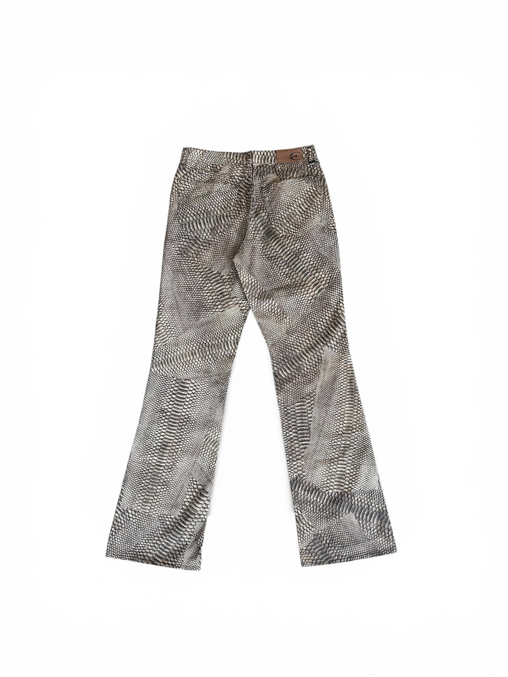 00S BROWN SNAKESKIN PRINT JEANS (NWT)
