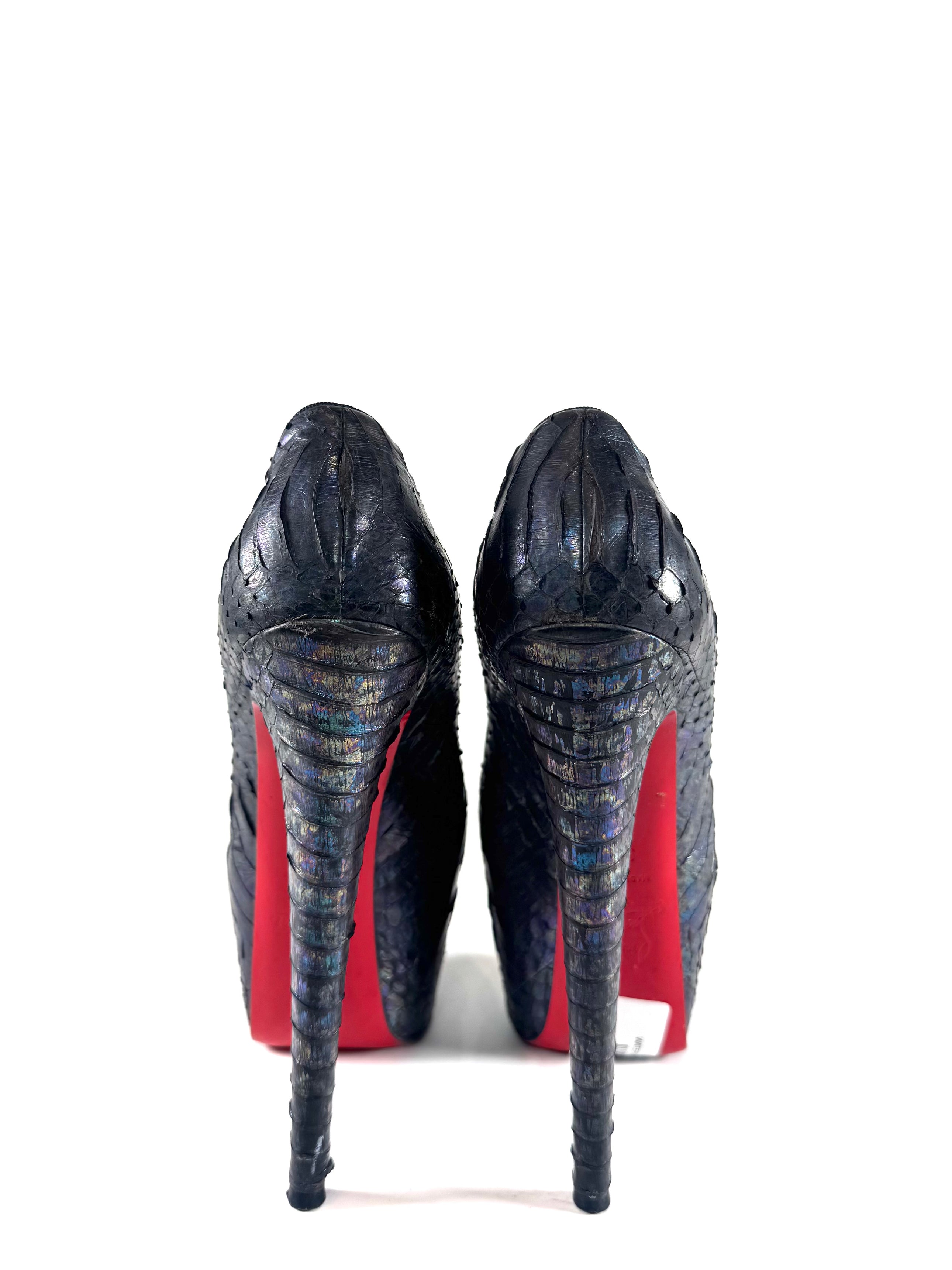 WATER SNAKE PEEP TOE HEELS