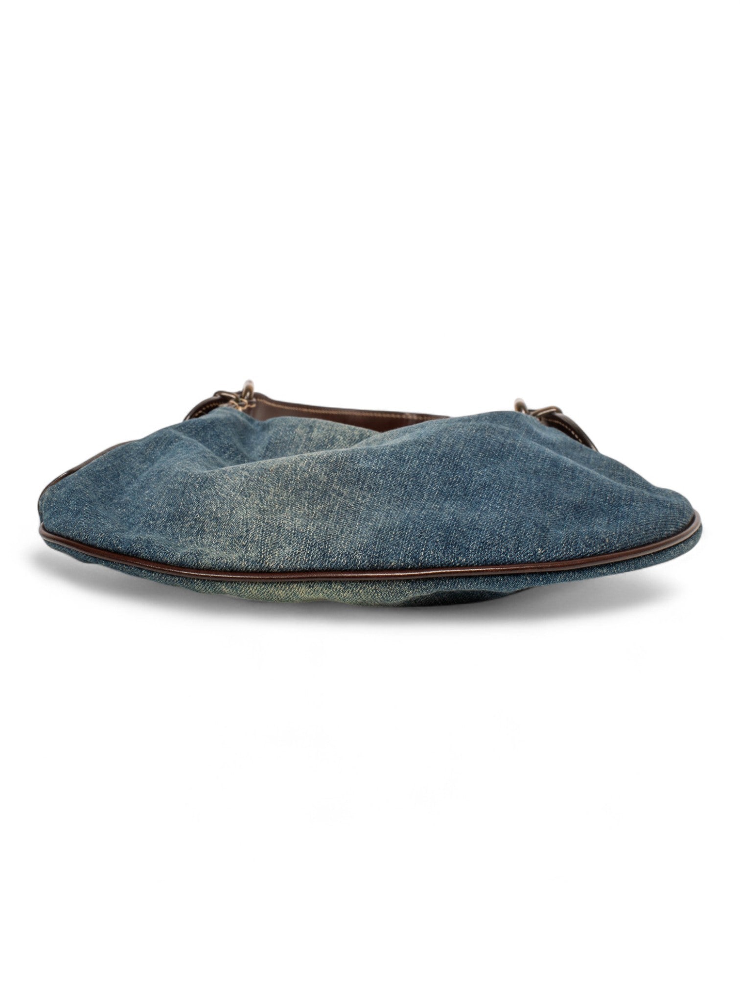 00s DENIM OYSTER SHOULDER PURSE