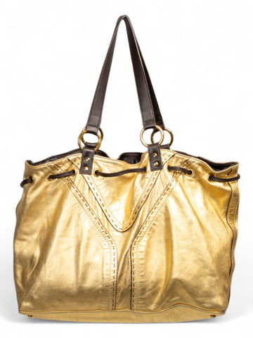 REVERSIBLE LEATHER DOUBLE SAC "Y" TOTE