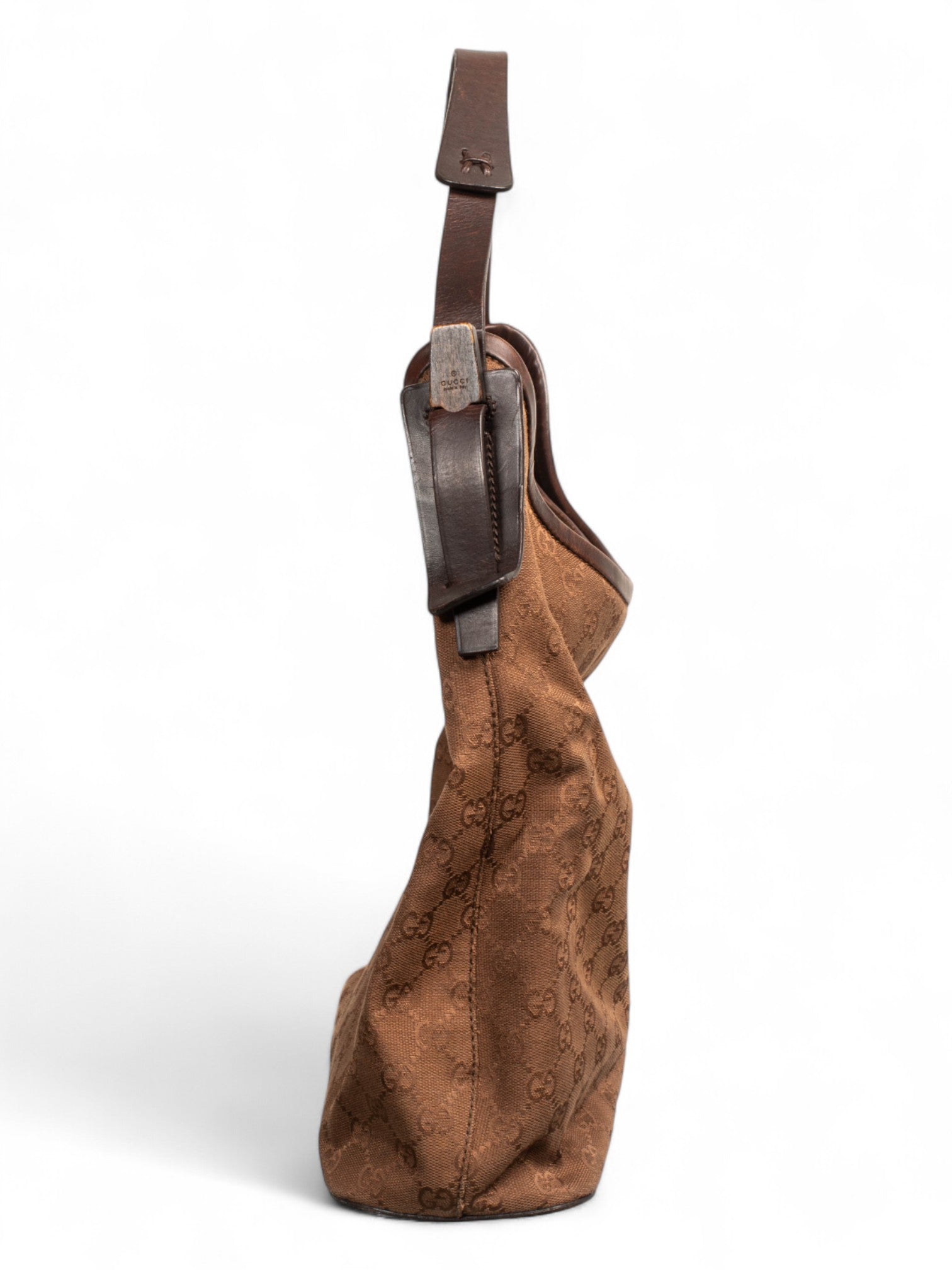 BROWN MONOGRAM HOBO SHOULDER BAG